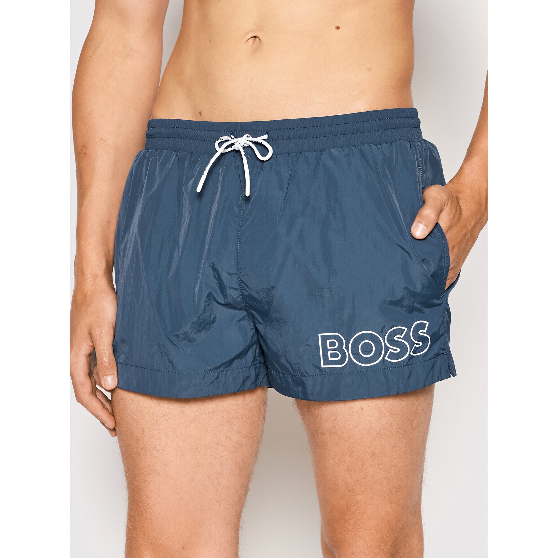 Boss Úszónadrág Mooneye 50469280 Sötétkék Regular Fit - Pepit.hu