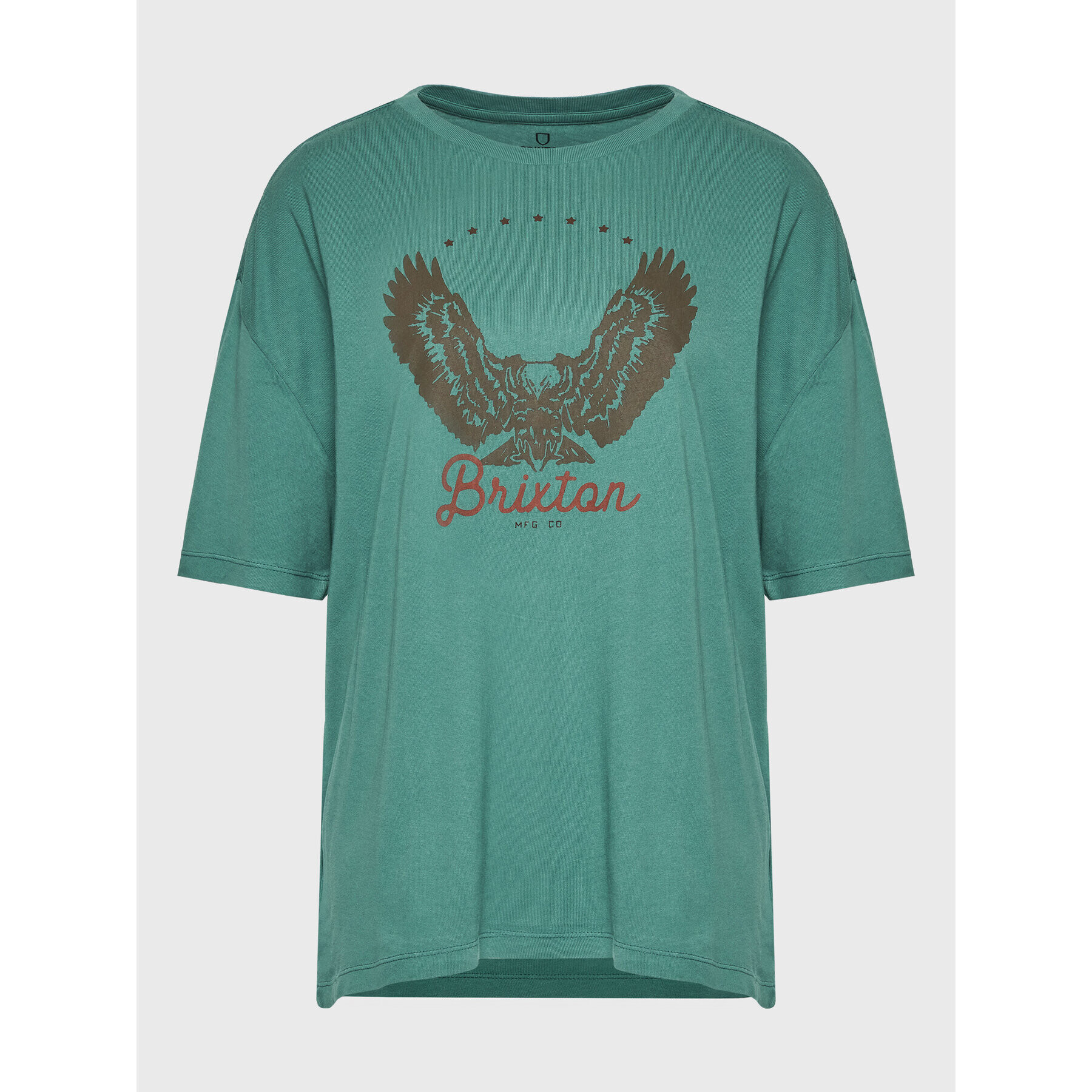 Brixton Póló Freebird 16794 Zöld Oversize - Pepit.hu