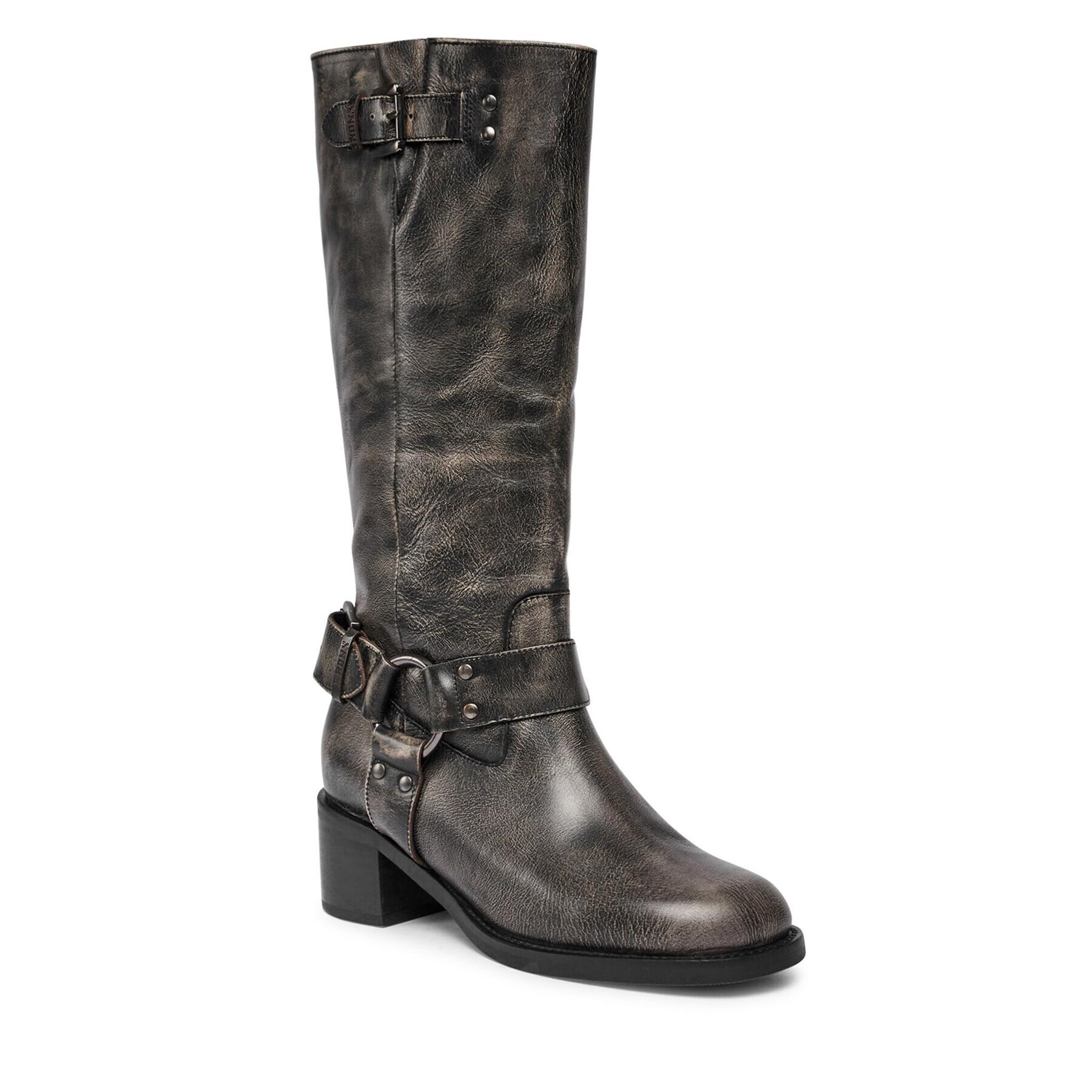 Bronx Csizma High boots 14291-A Fekete - Pepit.hu