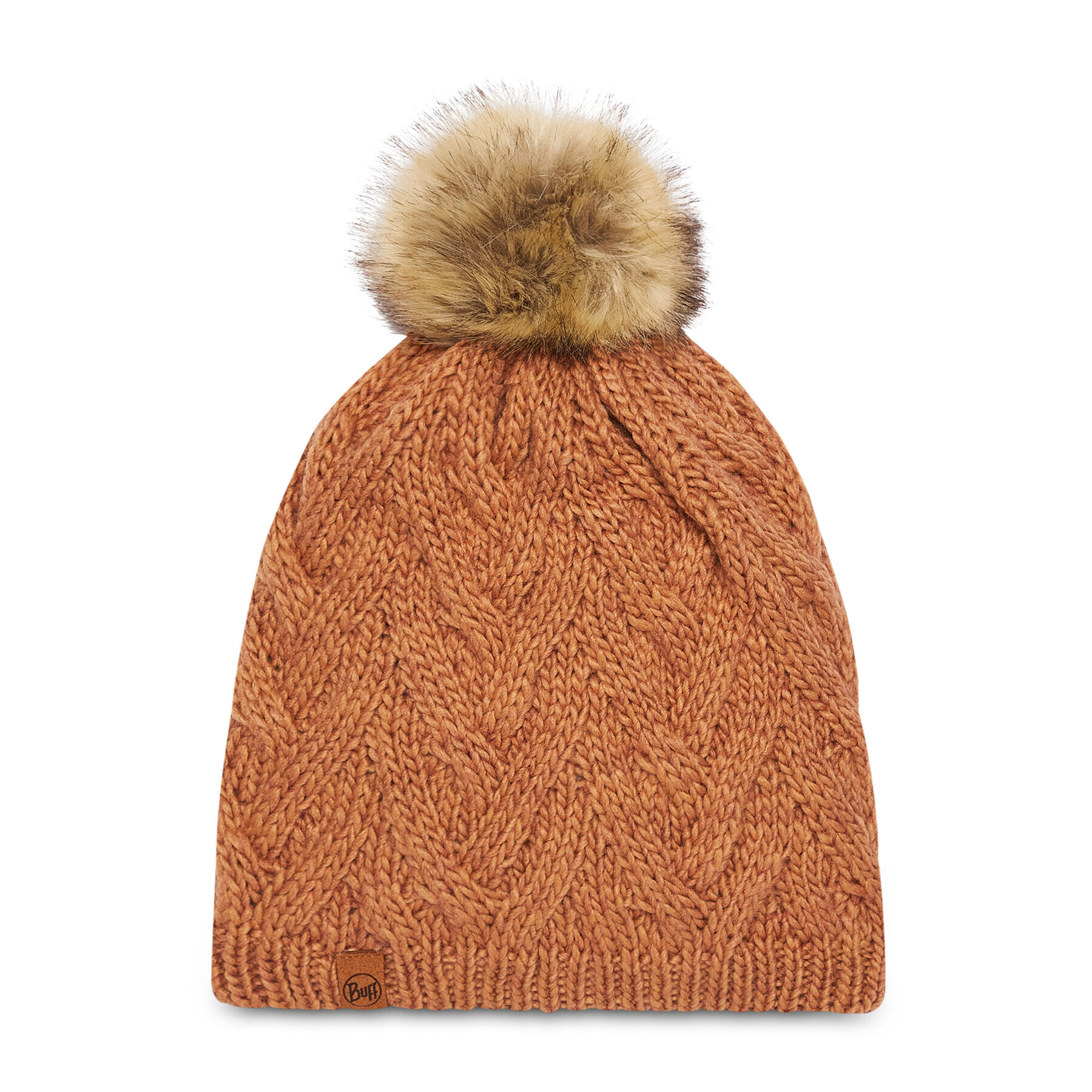 Buff Sapka Knitted & Fleece Hat 123515.341.10.00 Barna - Pepit.hu