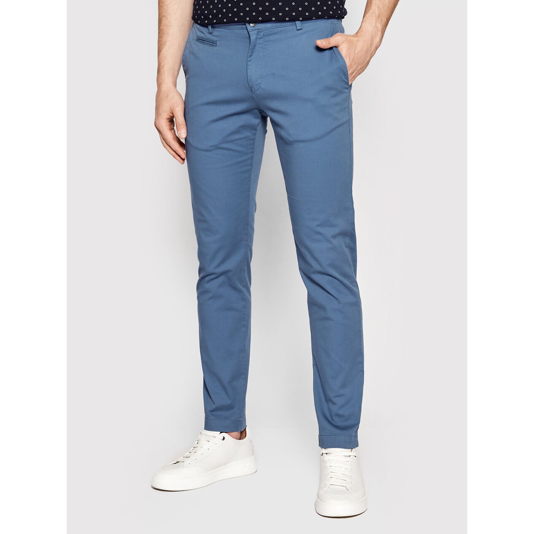 Bugatti Chinos 4134 16245 Kék Regular Fit - Pepit.hu