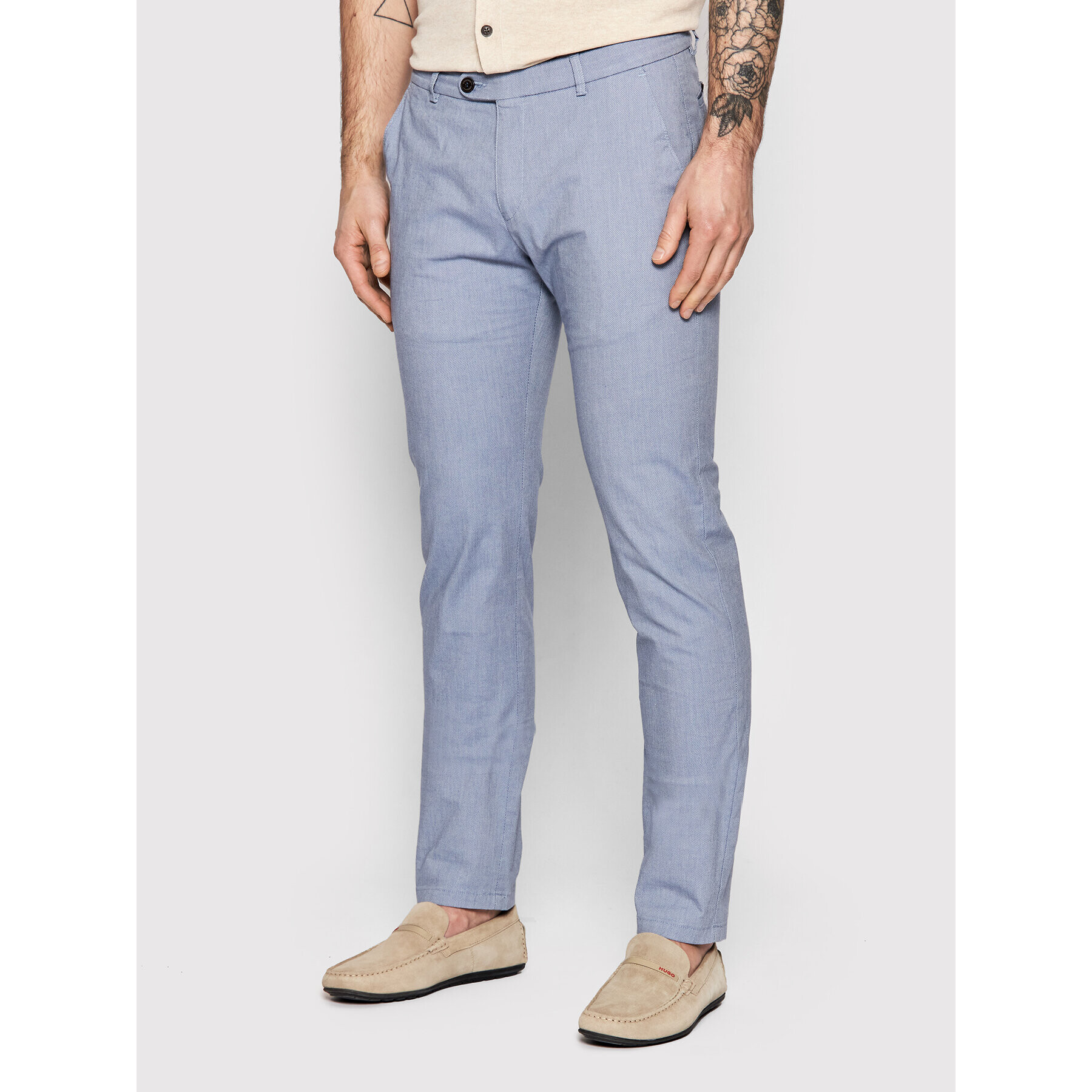 Bugatti Chinos 4890 16305 Kék Modern Fit - Pepit.hu