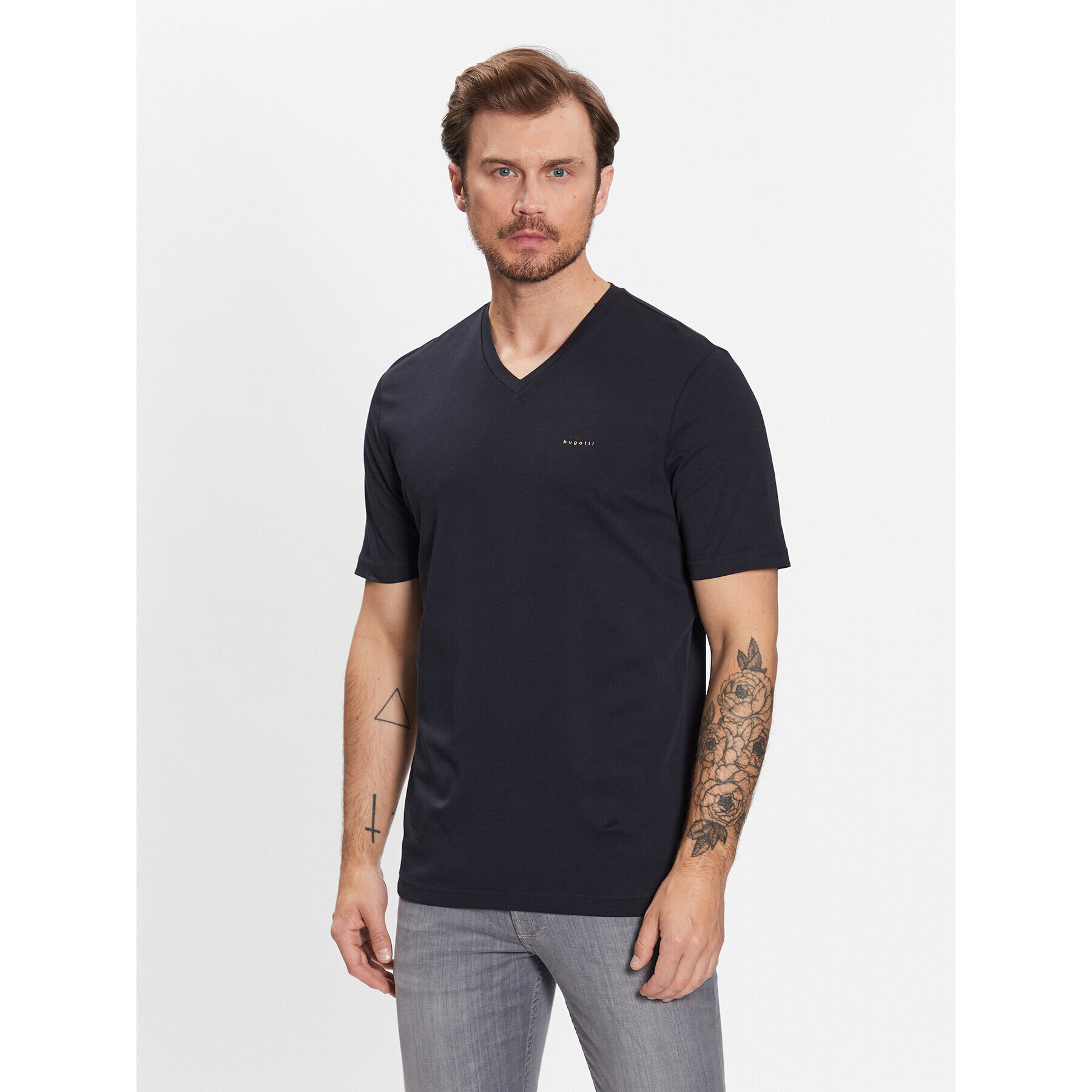 Bugatti Póló 8450 35190 Sötétkék Slim Fit - Pepit.hu