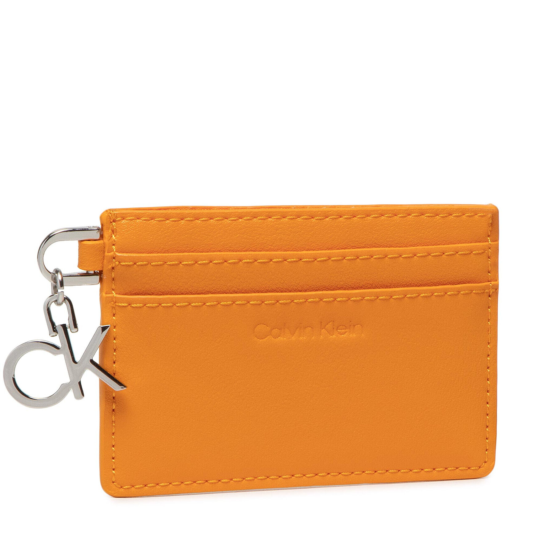 Calvin Klein Bankkártya tartó Re-Lock Cardholder With Charm K60K609135 Narancssárga - Pepit.hu