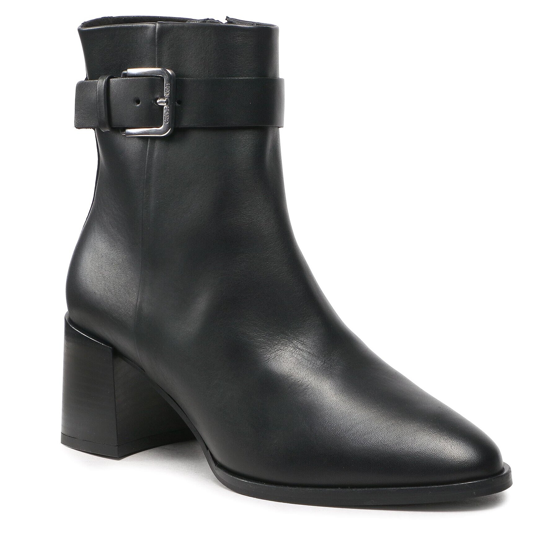 Calvin Klein Bokacsizma Almond Ankle Boot W Hw 55-Lth HW0HW01247 Fekete - Pepit.hu