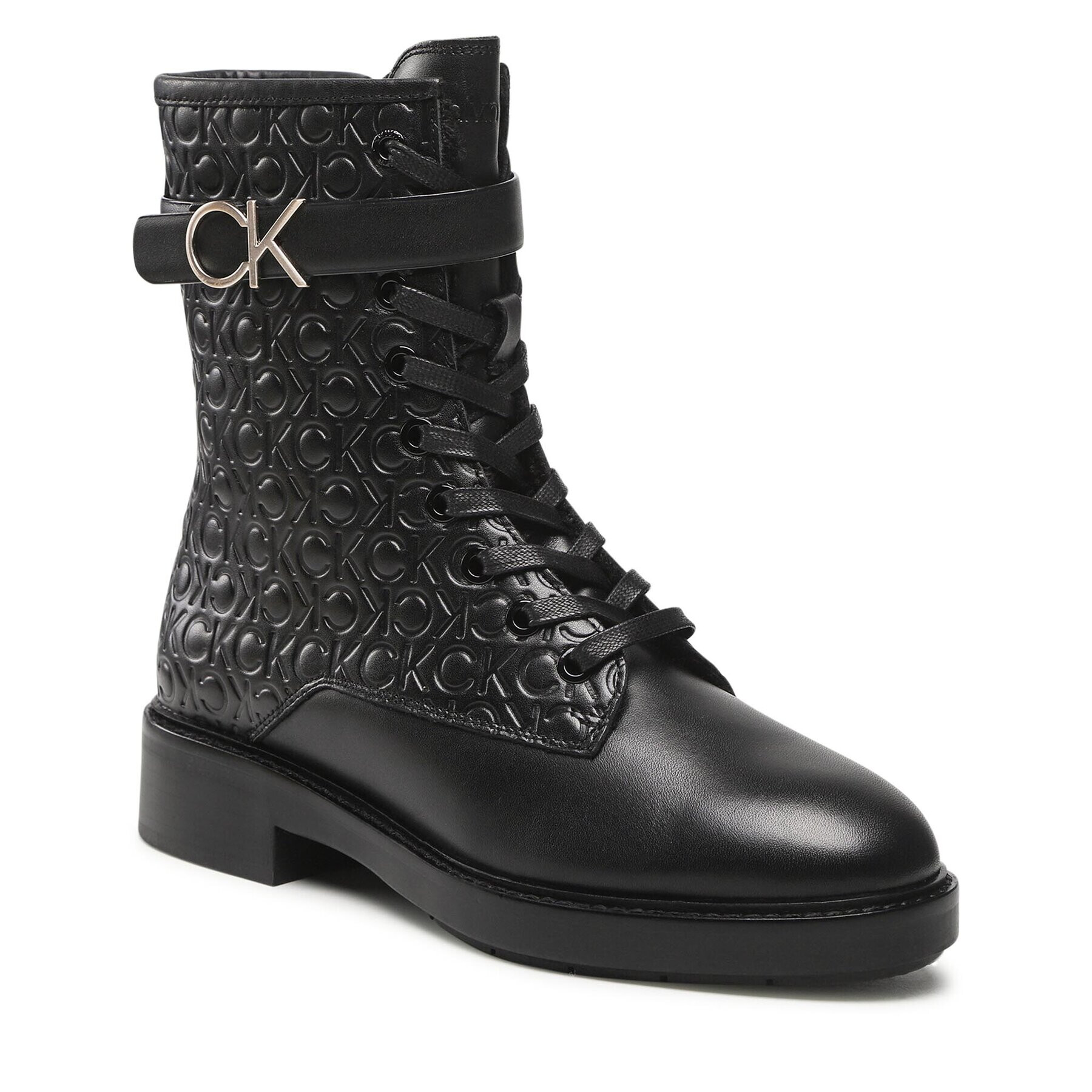 Calvin Klein Bokacsizma Combat Boot HW0HW01525 Fekete - Pepit.hu