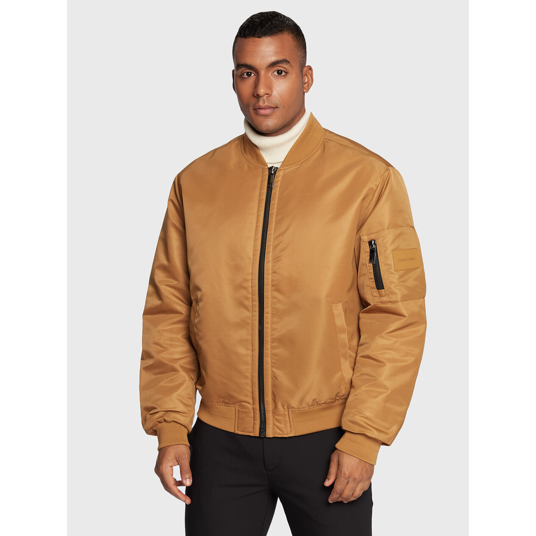 Calvin Klein Bomber dzseki Hero K10K109907 Barna Relaxed Fit - Pepit.hu