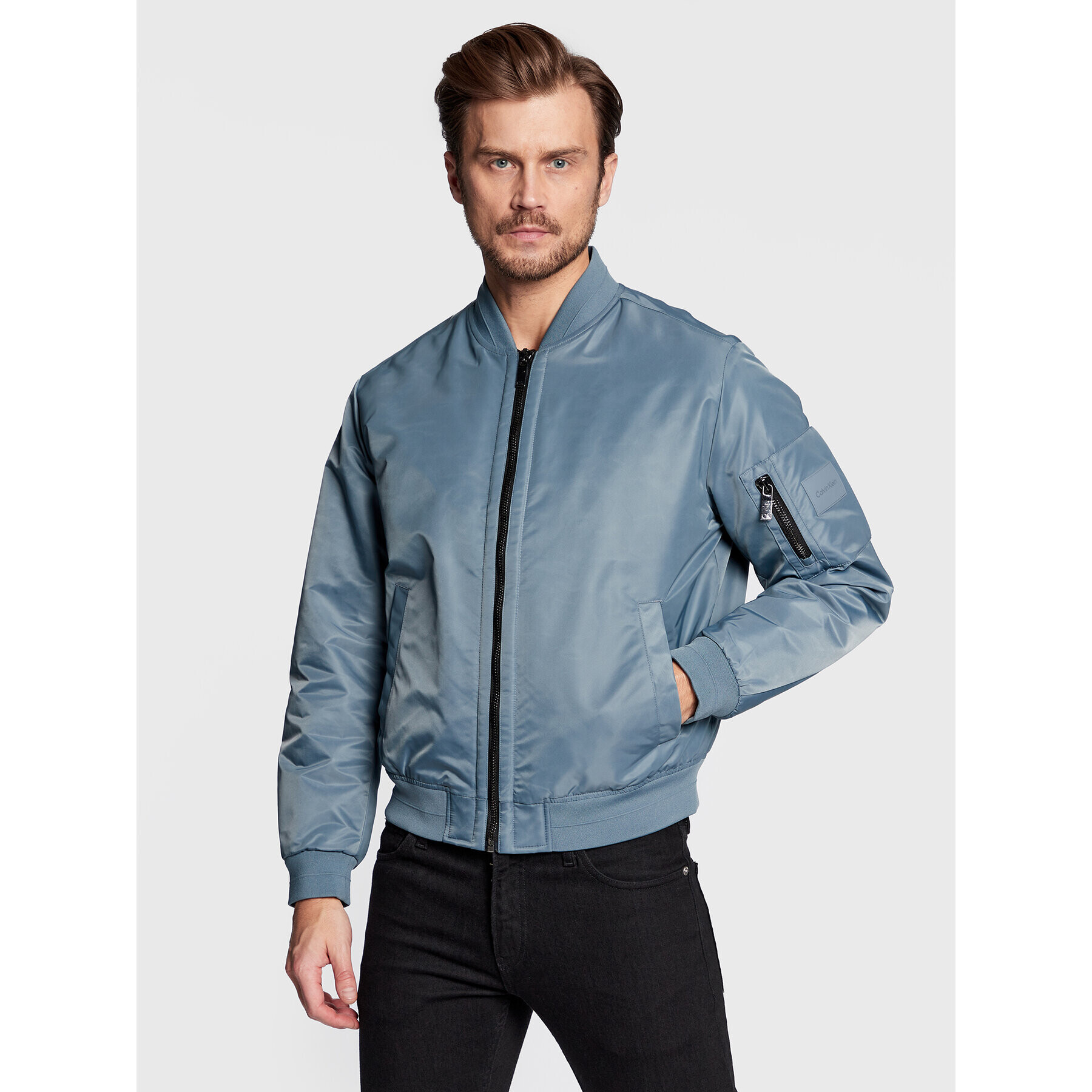 Calvin Klein Bomber dzseki Hero K10K109907 Kék Relaxed Fit - Pepit.hu