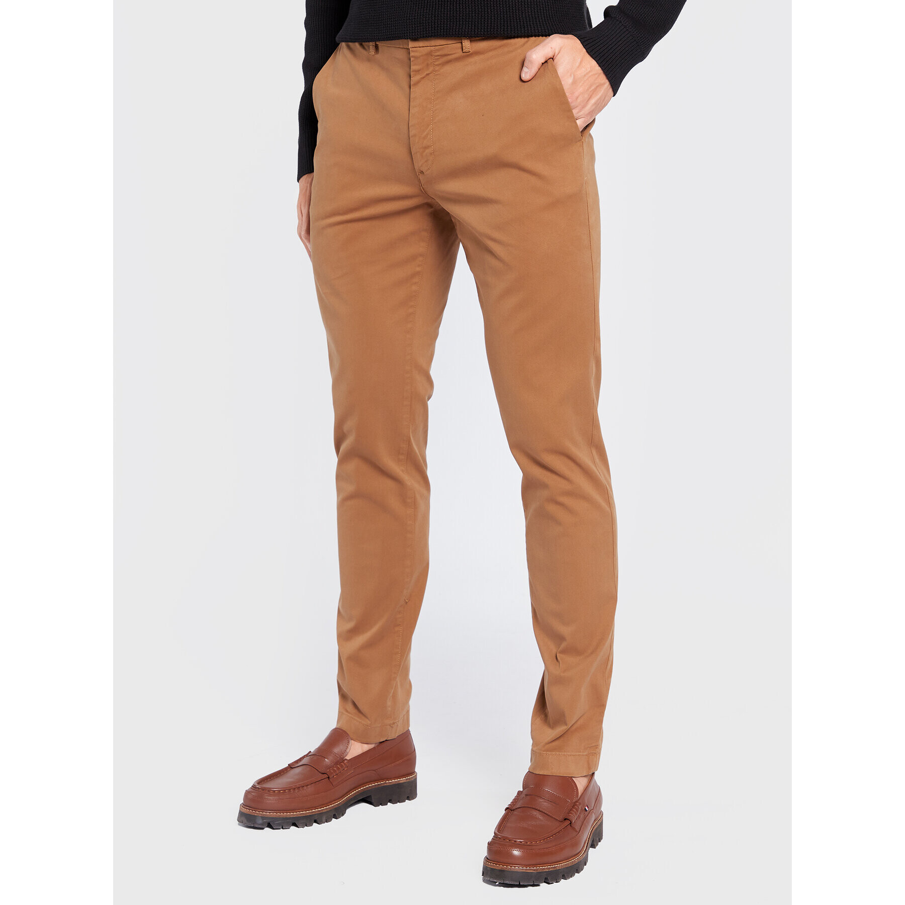 Calvin Klein Chinos Garment Dye Chino K10K109911 Barna Slim Fit - Pepit.hu