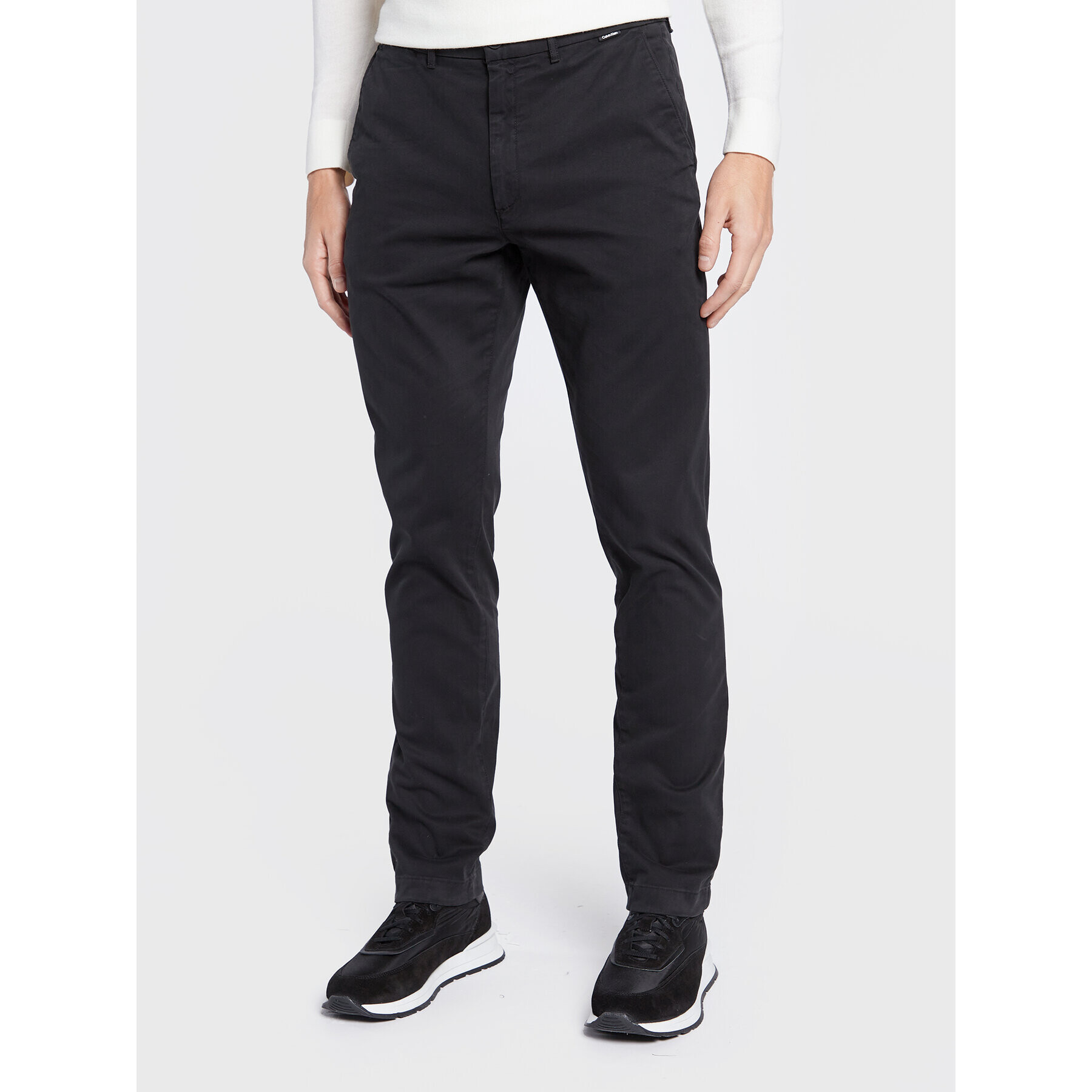 Calvin Klein Chinos K10K109911 Fekete Slim Fit - Pepit.hu