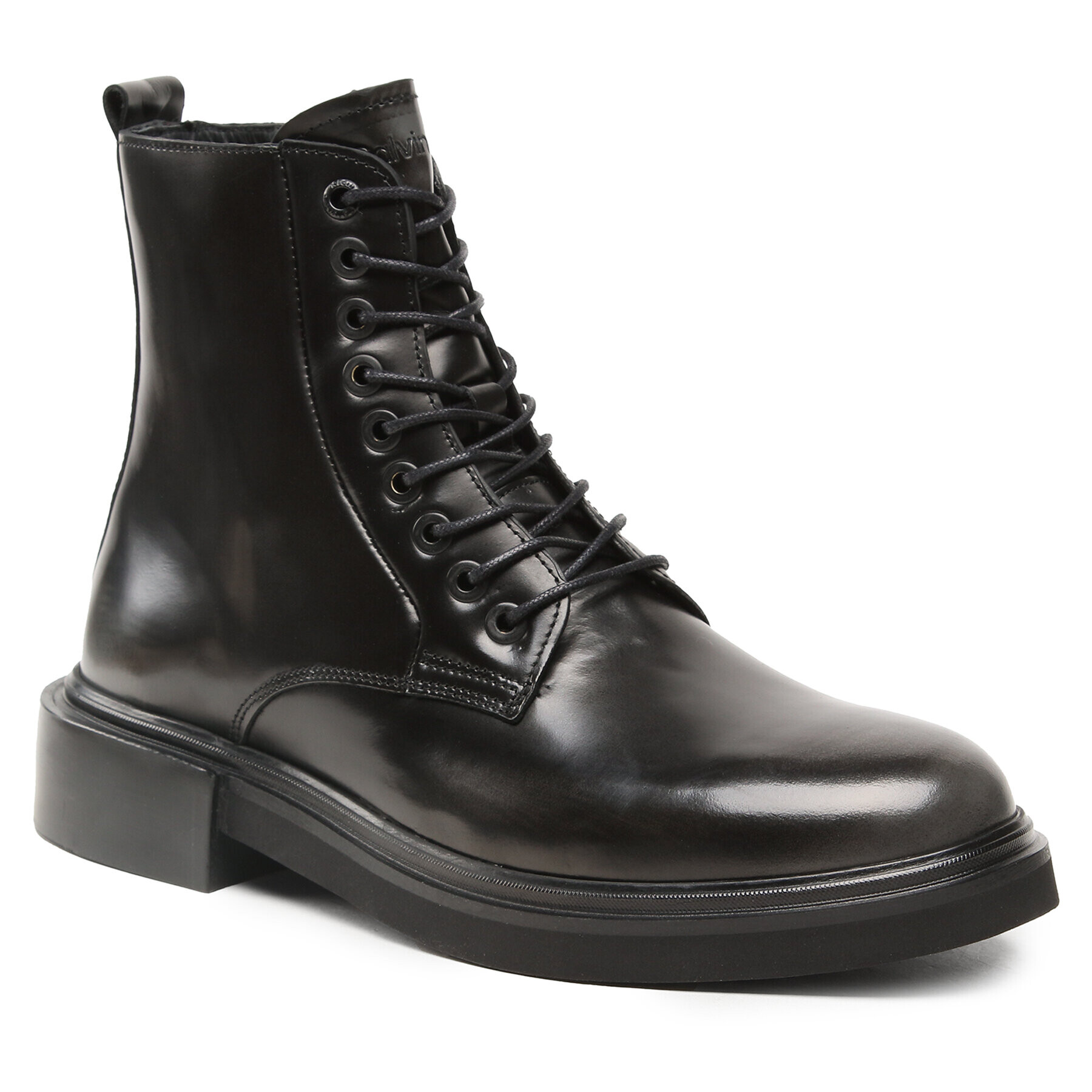 Calvin Klein Csizma Lace Up Boot HM0HM01028 Fekete - Pepit.hu