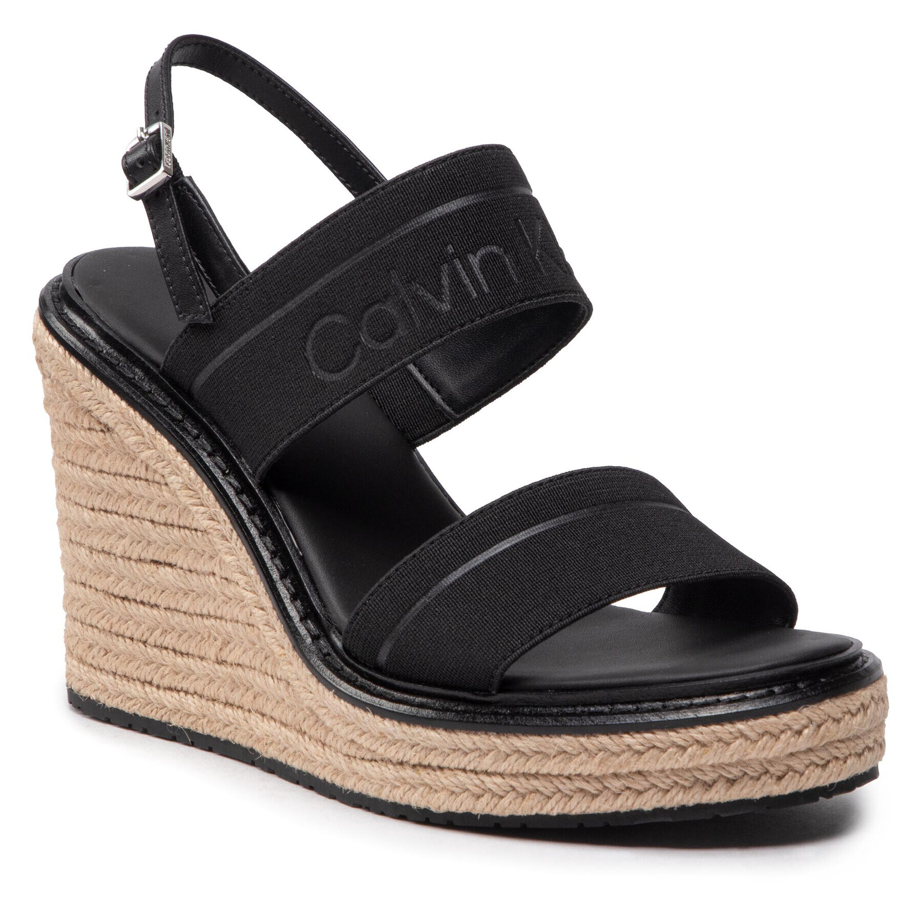 Calvin Klein Espadrilles Wedge Sndl 70 He HW0HW00690 Fekete - Pepit.hu