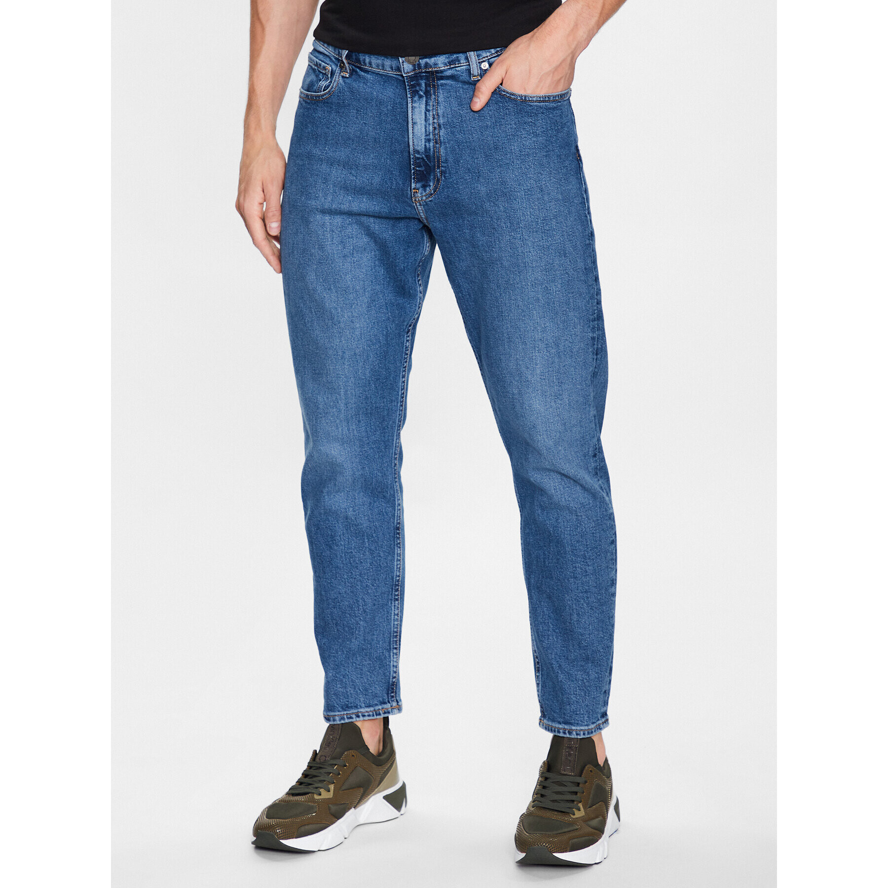 Calvin Klein Farmer K10K110956 Sötétkék Tapered Fit - Pepit.hu