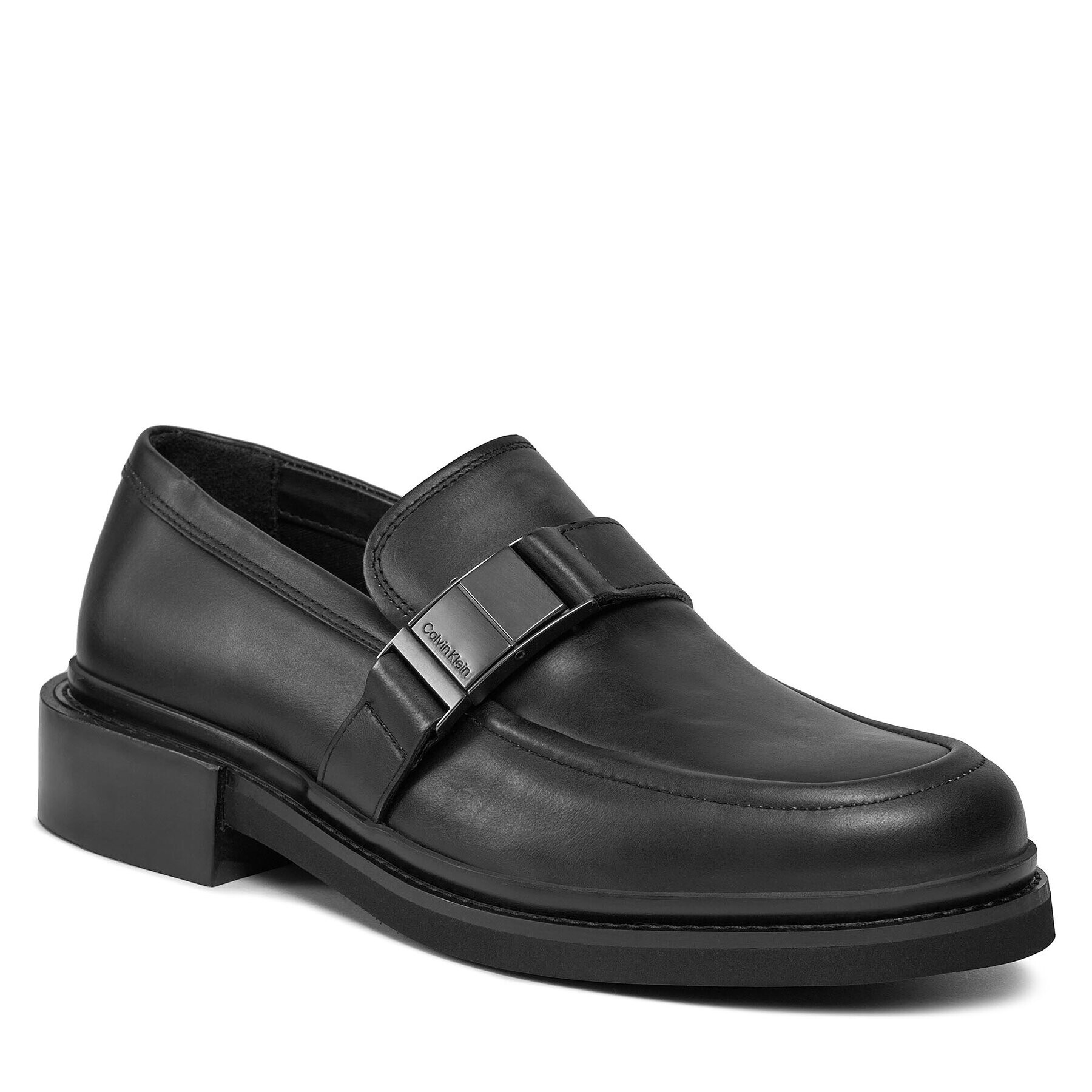 Calvin Klein Félcipő Moccasin W/ Iconic Plaque HM0HM01452 Fekete - Pepit.hu