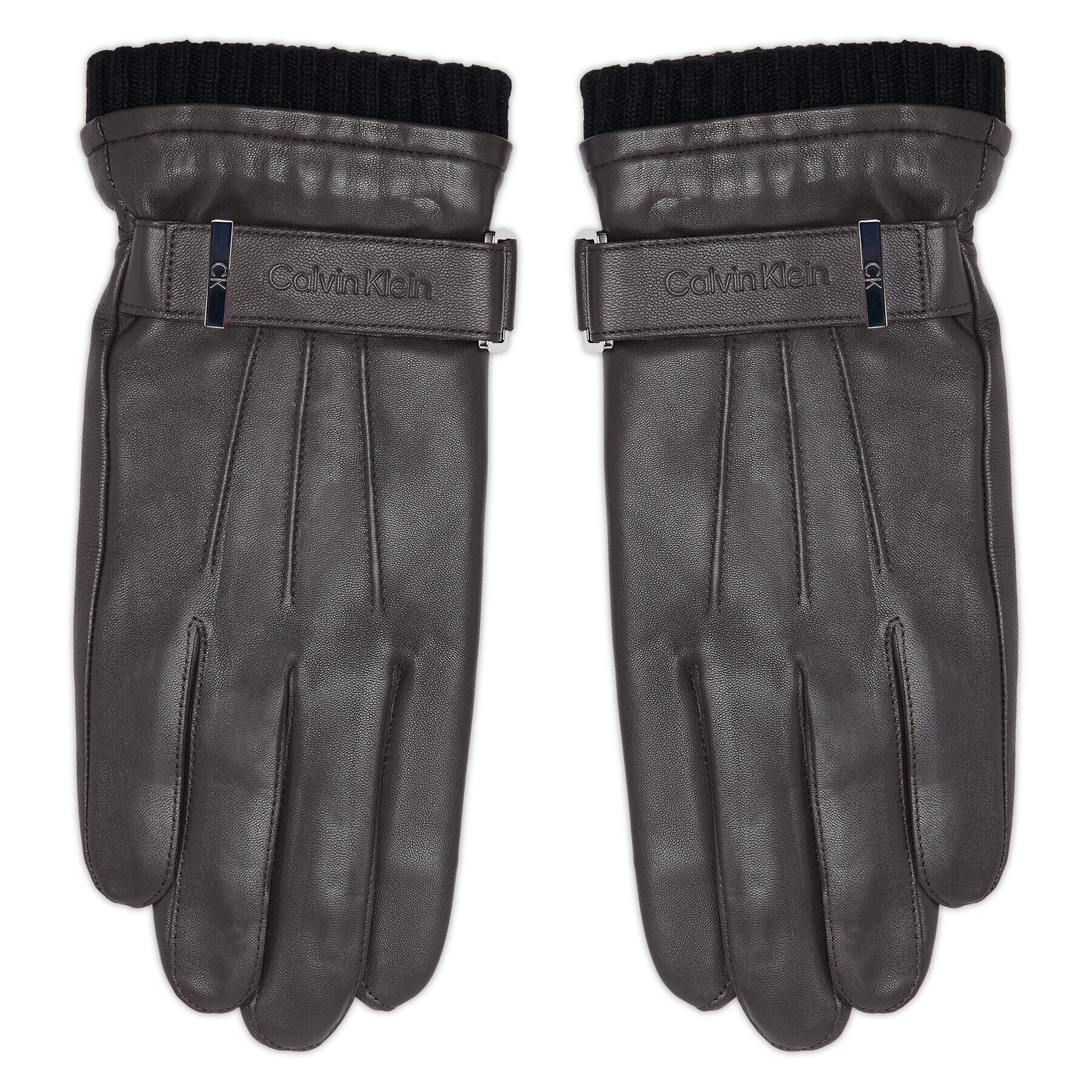 Calvin Klein Férfi kesztyű Leather Rivet Gloves K50K507425 Barna - Pepit.hu