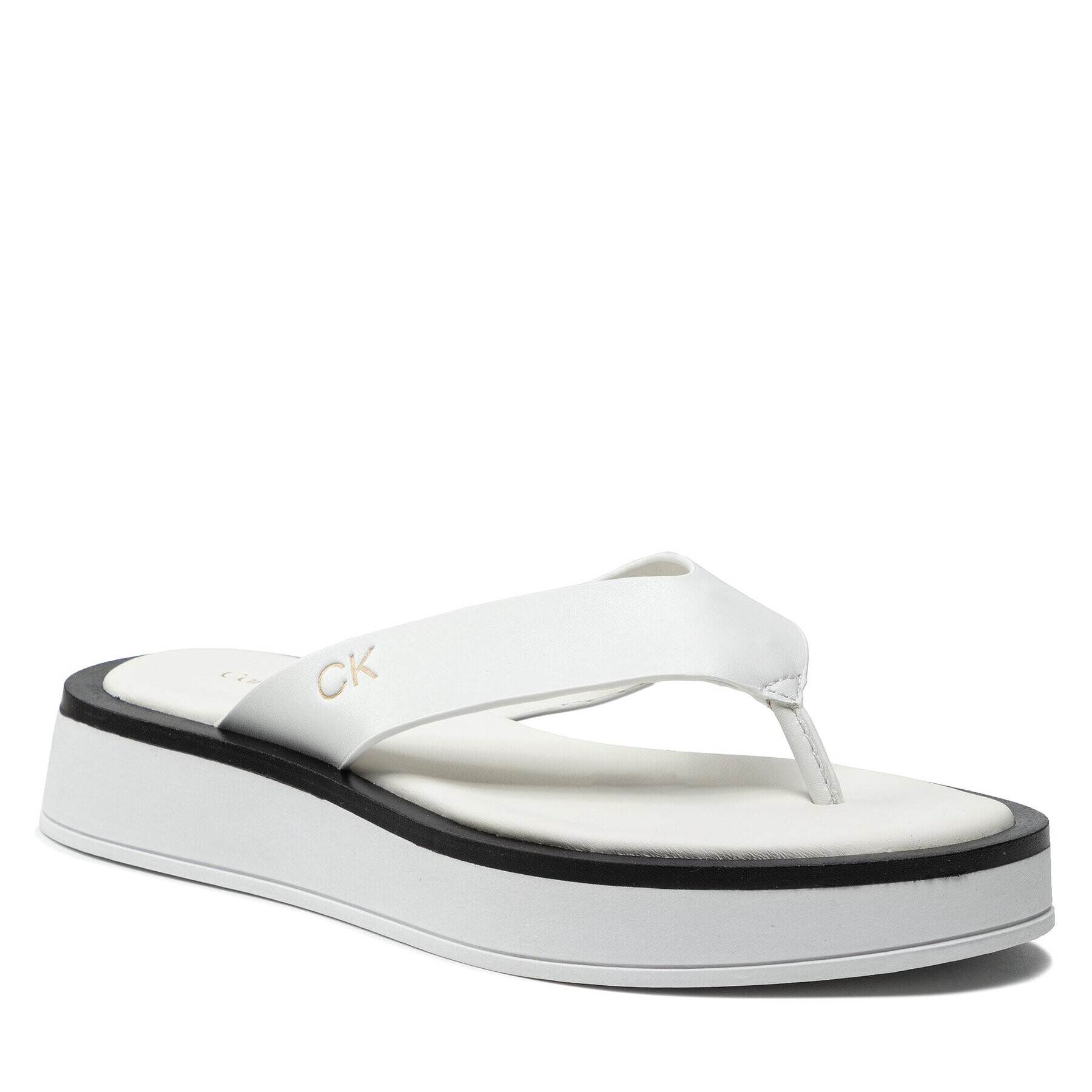 Calvin Klein Flip-flops Flatform Tp Slide HW0HW00696 Fehér - Pepit.hu