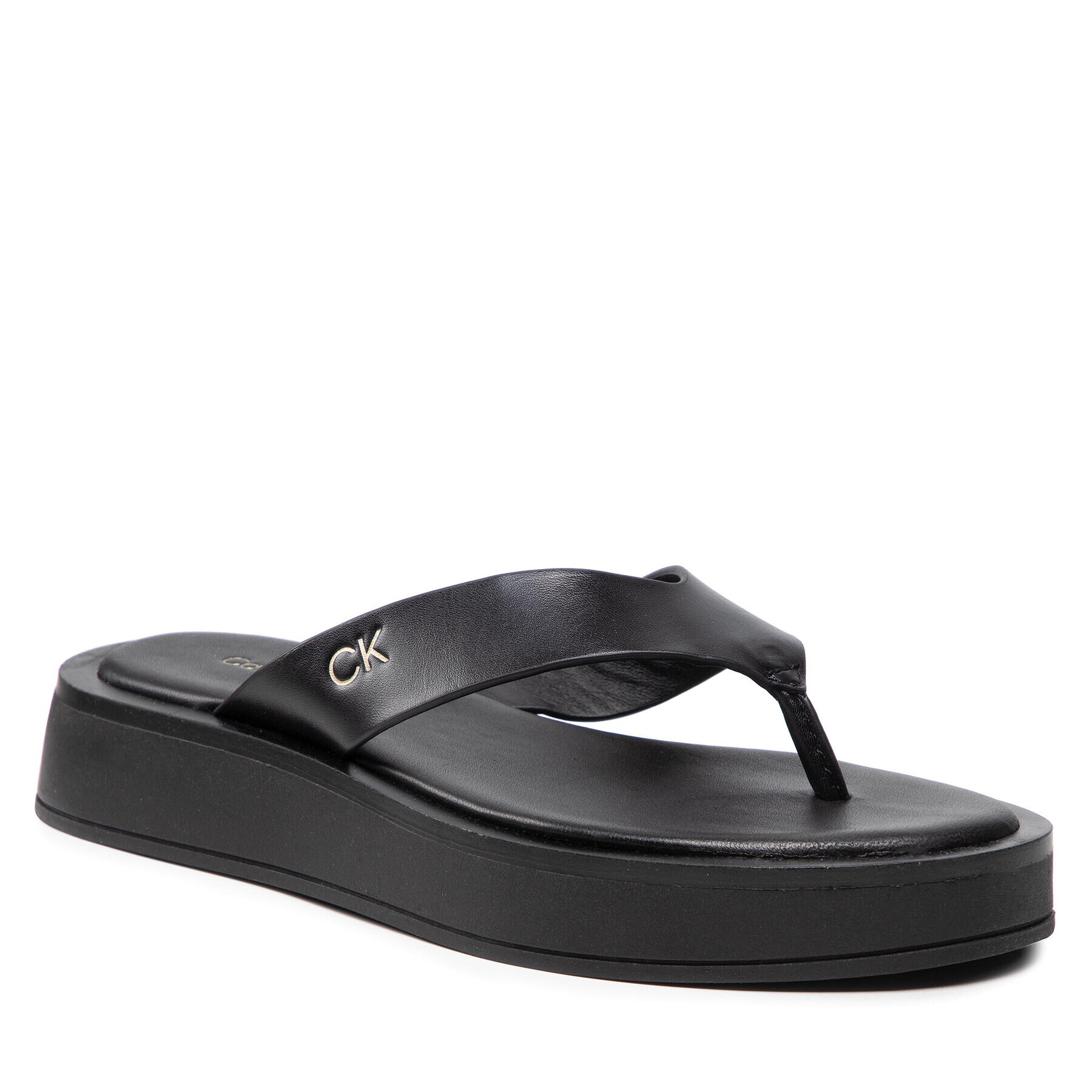 Calvin Klein Flip-flops Flatform Tp Slide HW0HW00696 Fekete - Pepit.hu