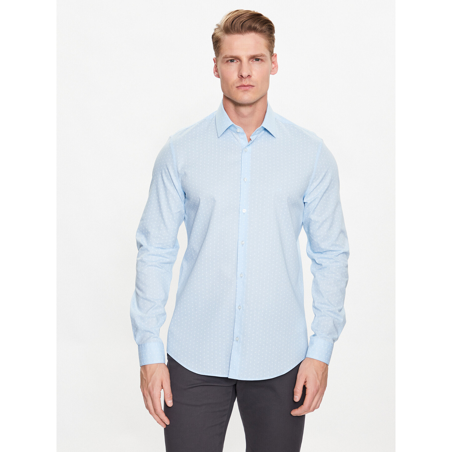 Calvin Klein Ing Chambray K10K111282 Kék Slim Fit - Pepit.hu