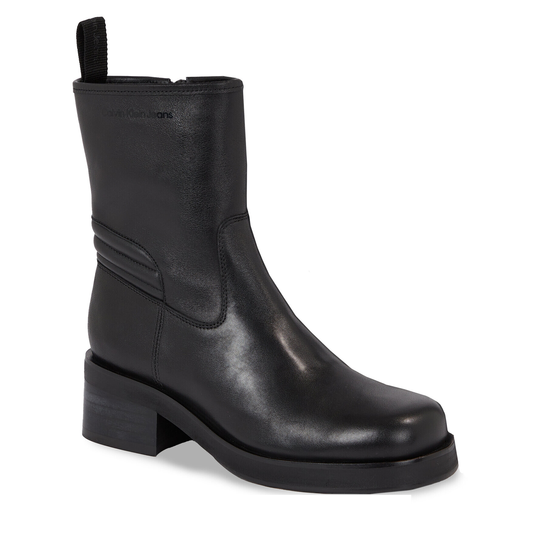 Calvin Klein Jeans Bokacsizma Biker Boot Lth Wn YW0YW01330 Fekete - Pepit.hu