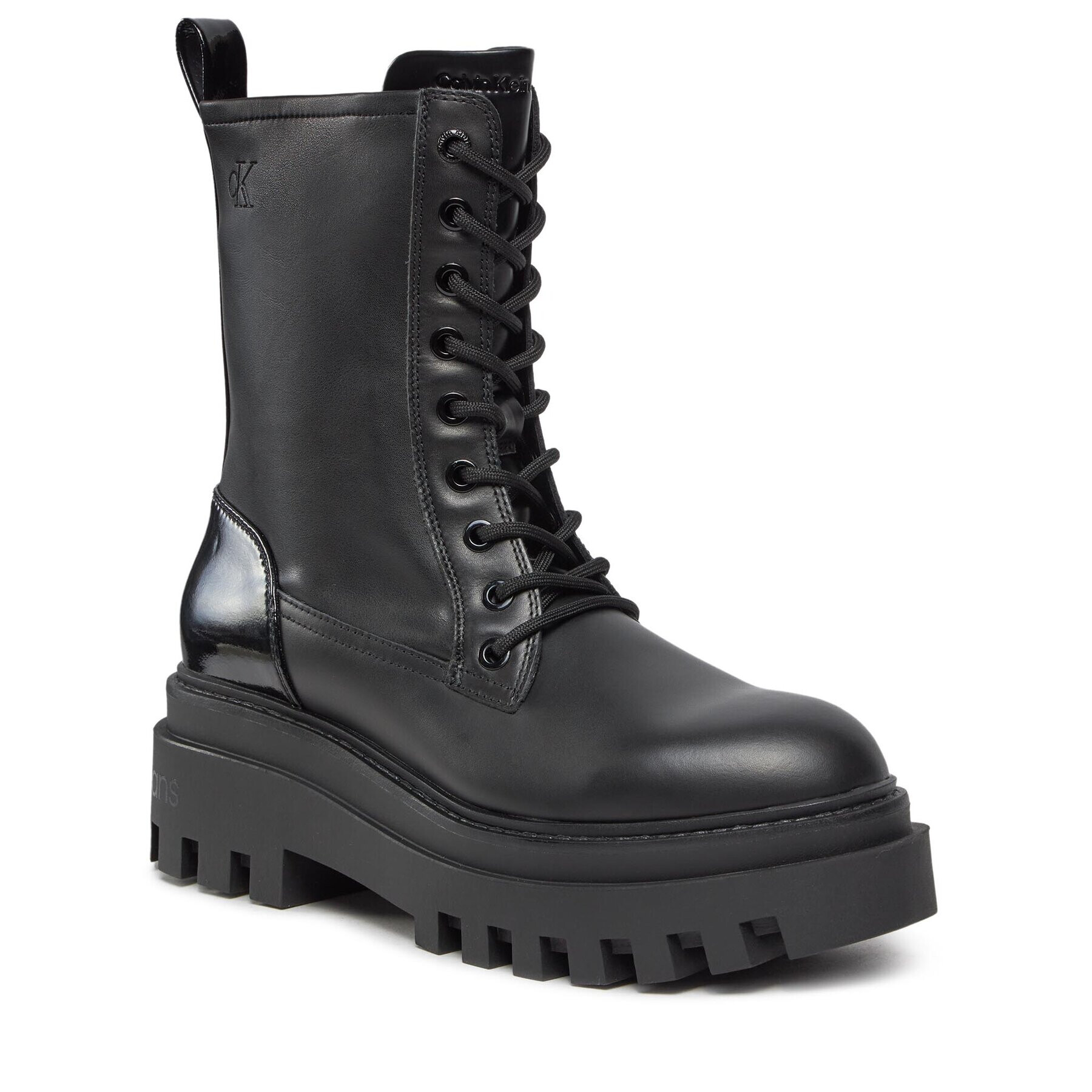 Calvin Klein Jeans Bakancs Chunky Boot Laceup Lth Mg Sat YW0YW01285 Fehér - Pepit.hu