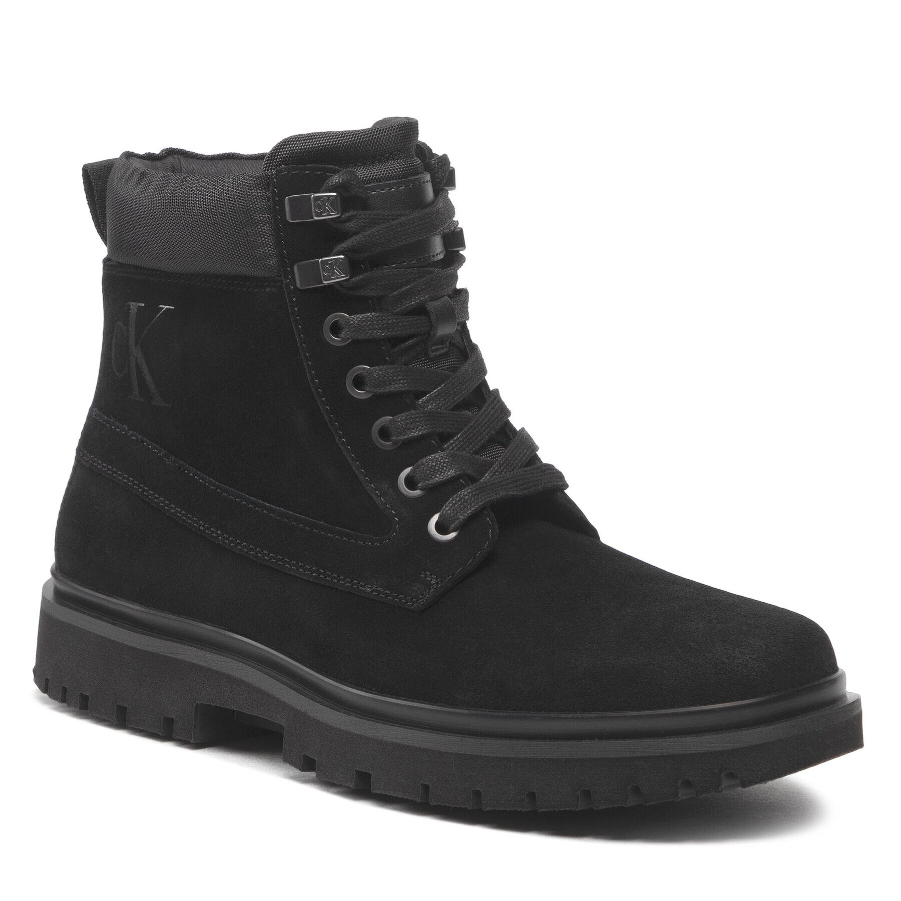 Calvin Klein Jeans Bakancs Lug Mid Laceup Boot Hike YM0YM00270 Fekete - Pepit.hu