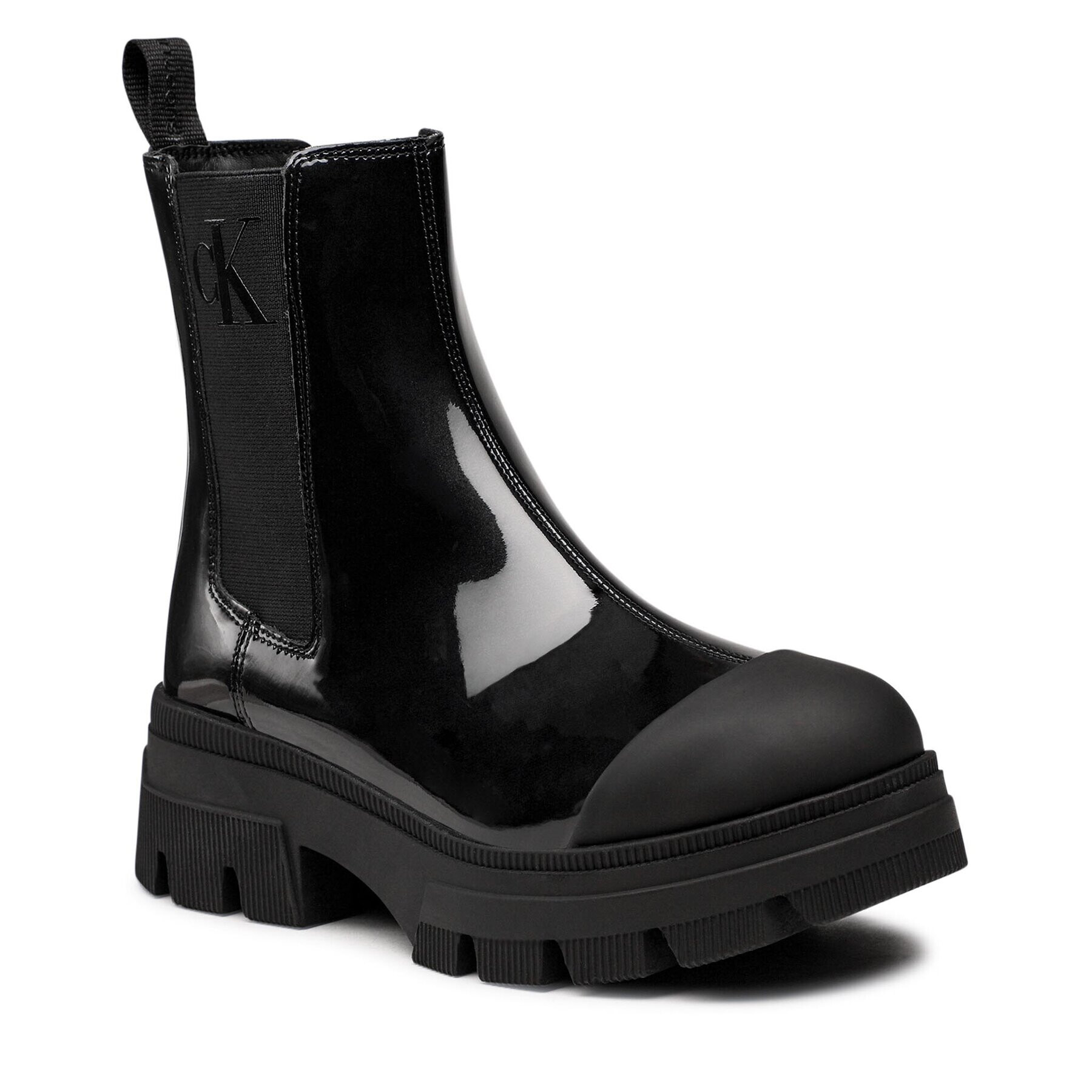 Calvin Klein Jeans Bokacsizma Chunky Combat Chelsea Boot YW0YW00855 Fekete - Pepit.hu