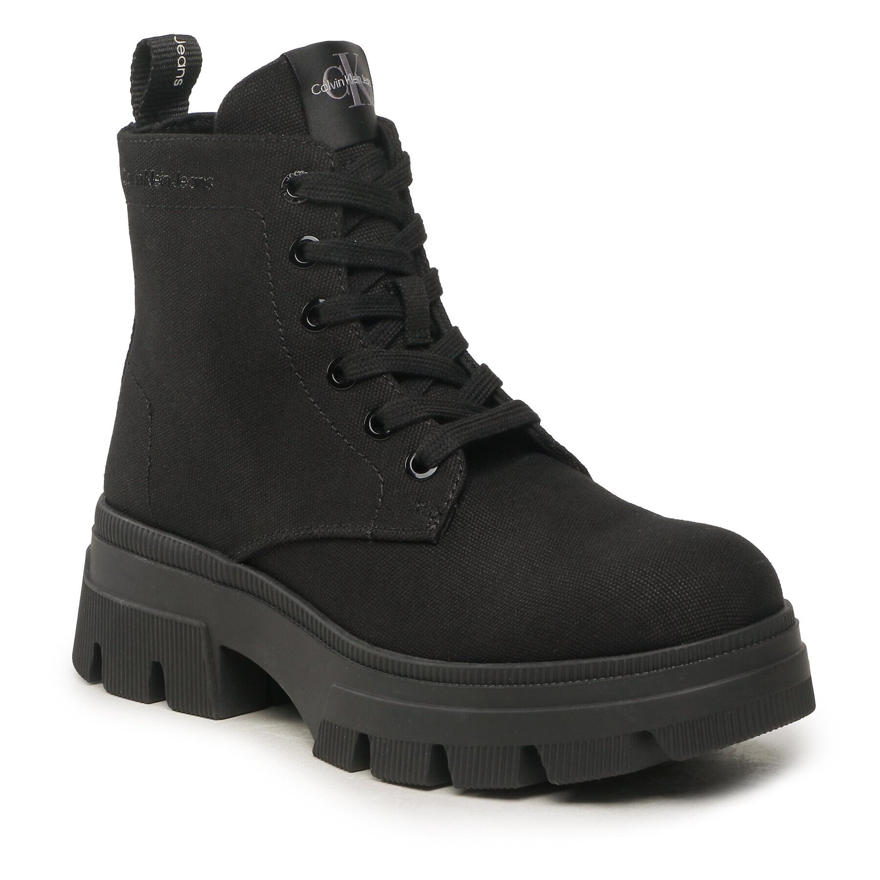 Calvin Klein Jeans Bokacsizma Chunky Combat Laceup Boot Co YW0YW01239 Fekete - Pepit.hu