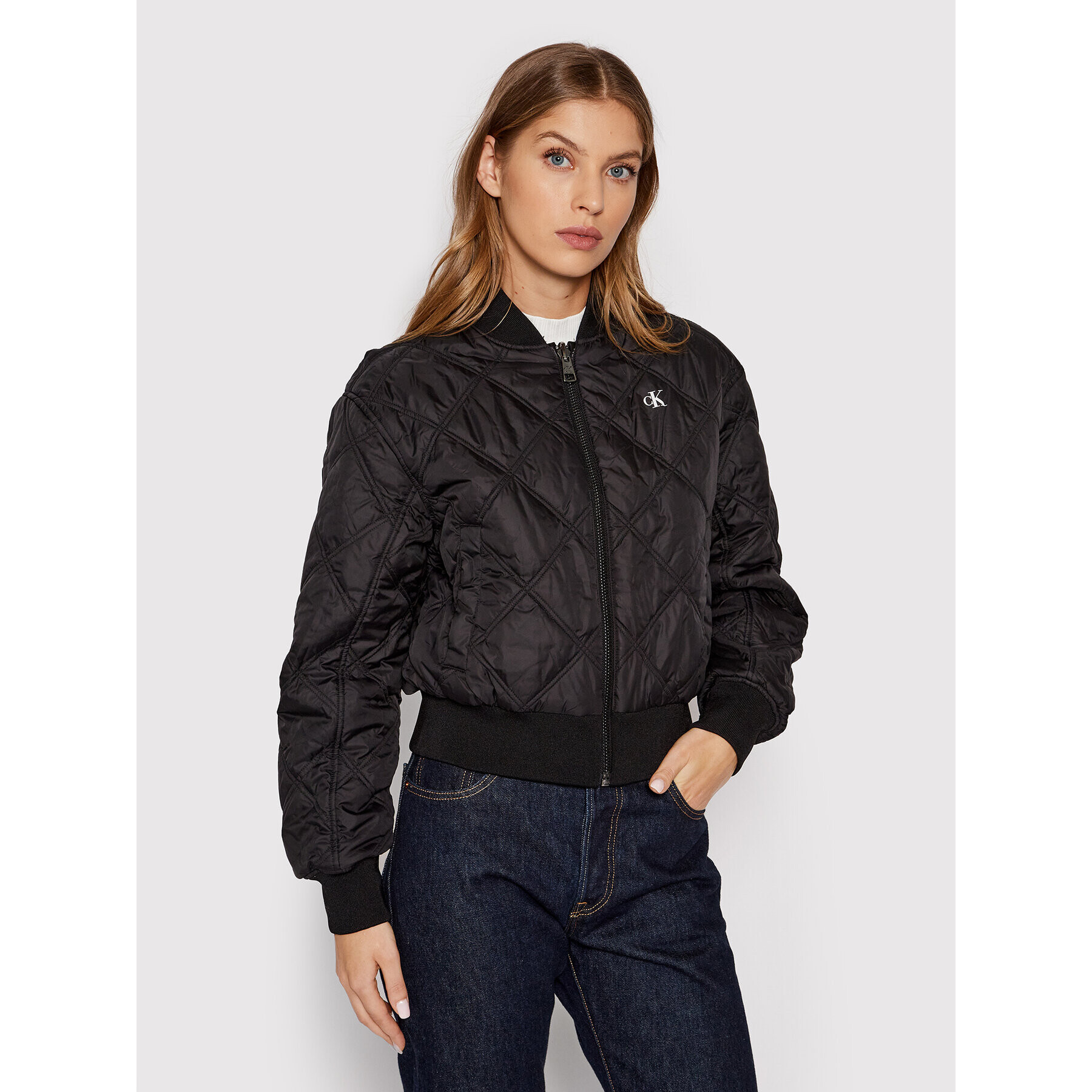 Calvin Klein Jeans Bomber dzseki J20J217705 Fekete Regular Fit - Pepit.hu