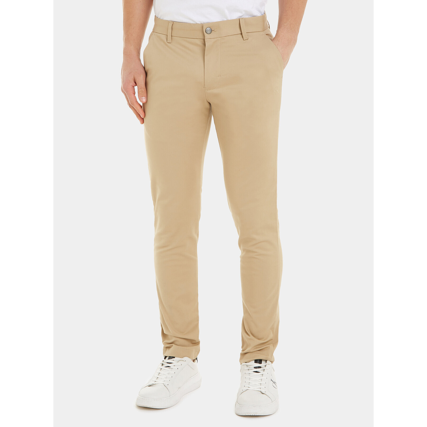 Calvin Klein Jeans Chinos J30J317669 Bézs Slim Fit - Pepit.hu