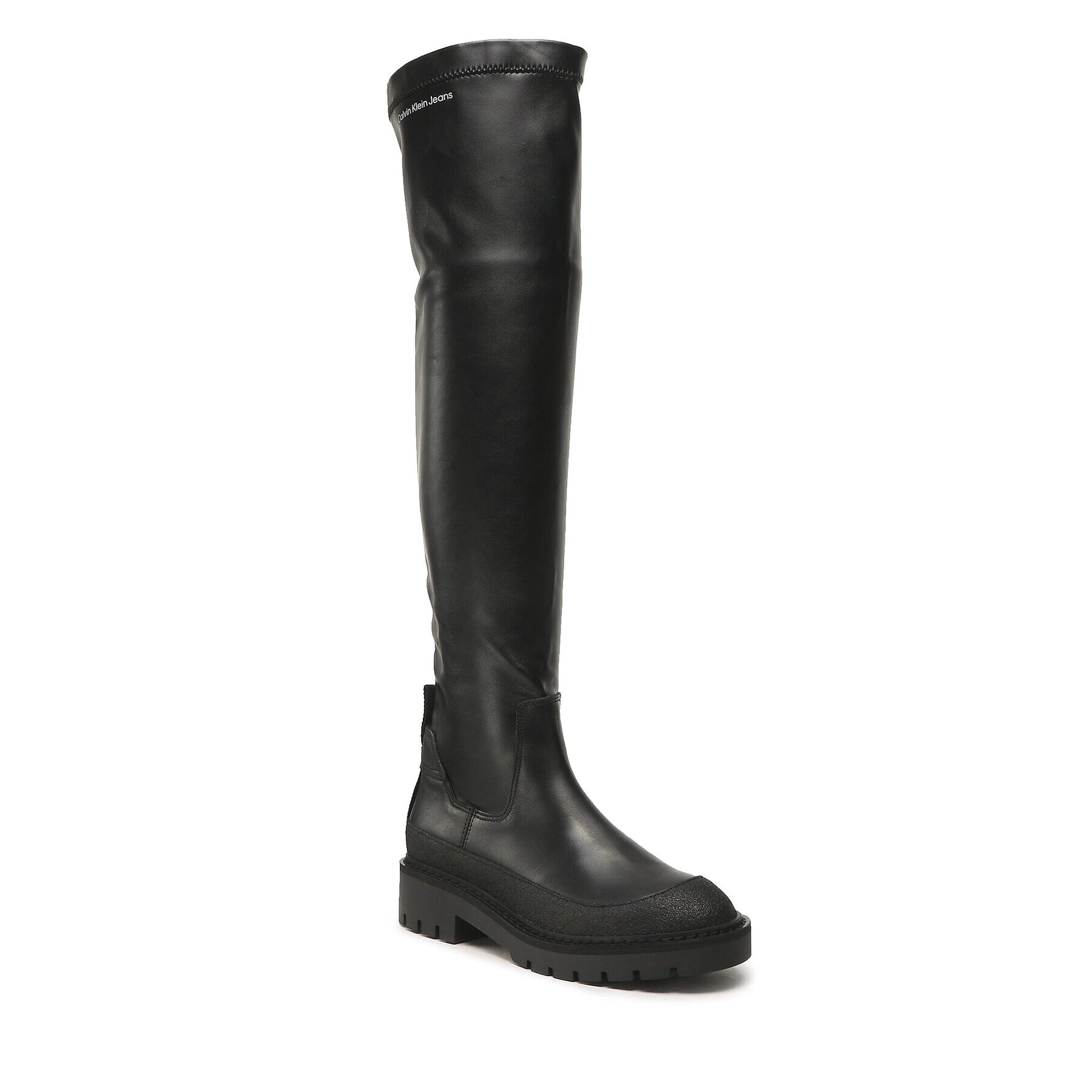 Calvin Klein Jeans Combcsizma Combat Knee Boot YW0YW00737 Fekete - Pepit.hu