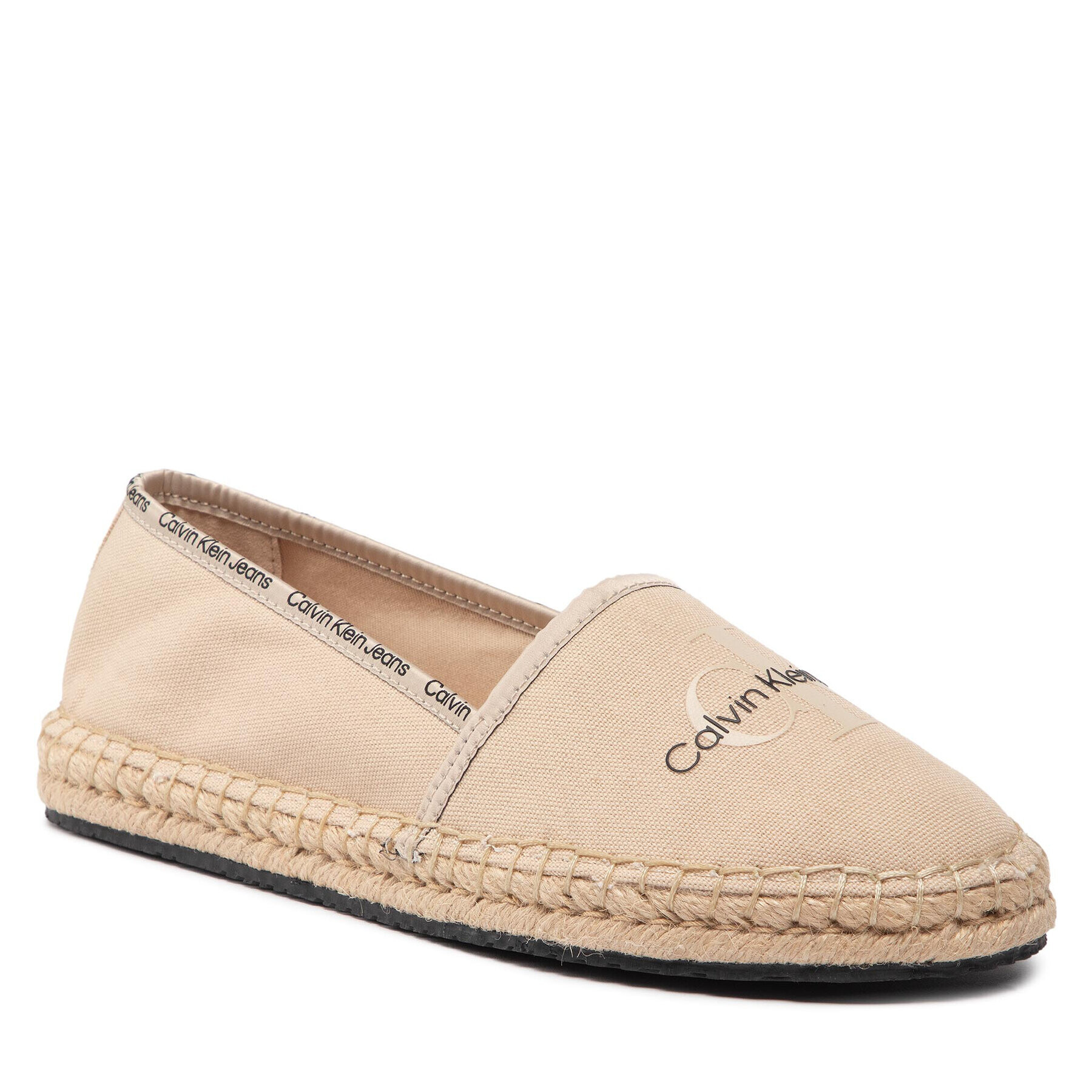 Calvin Klein Jeans Espadrilles Esparille Monogram YW0YW00660 Bézs - Pepit.hu