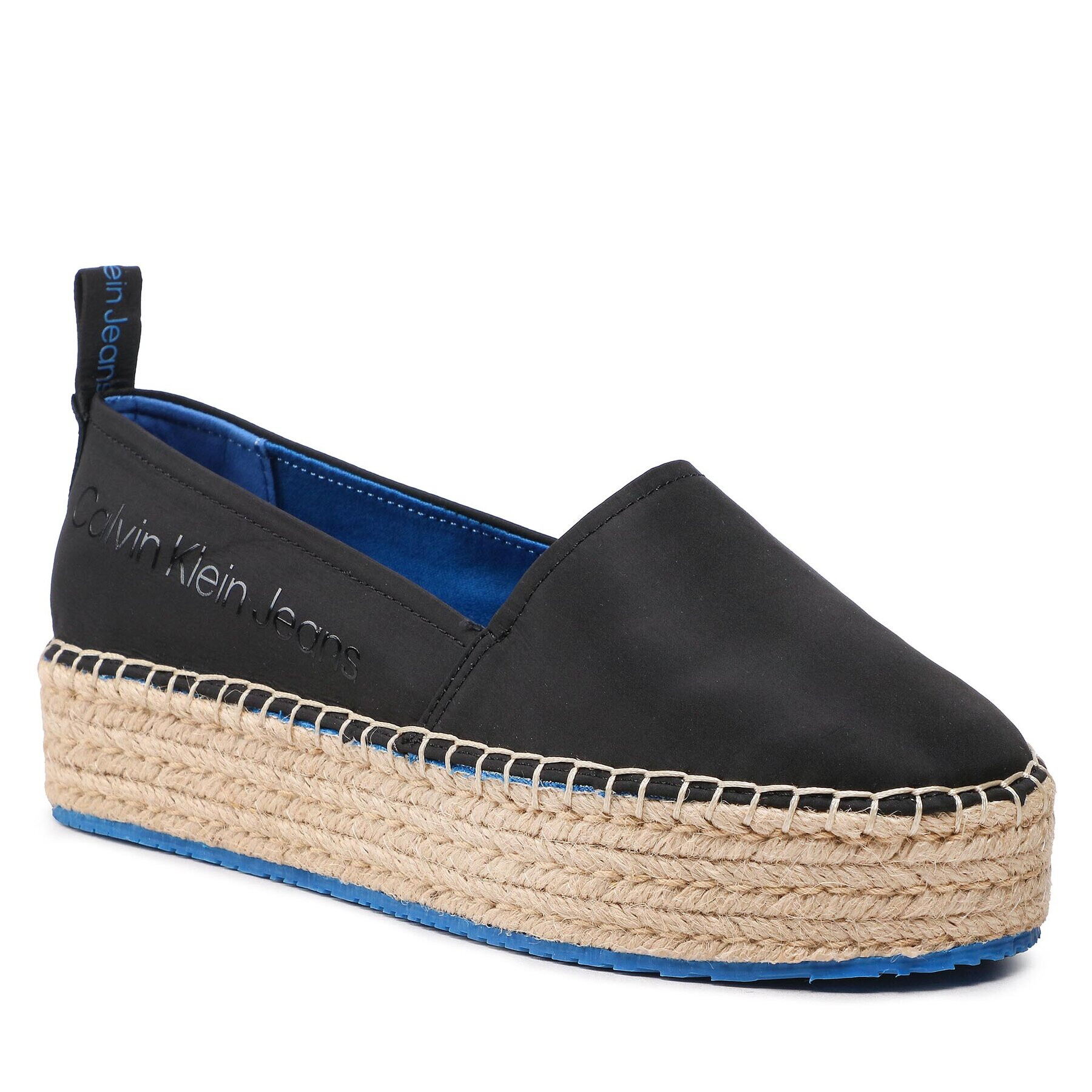 Calvin Klein Jeans Espadrilles Flatform Espadrille Soft Ny YW0YW00989 Fekete - Pepit.hu