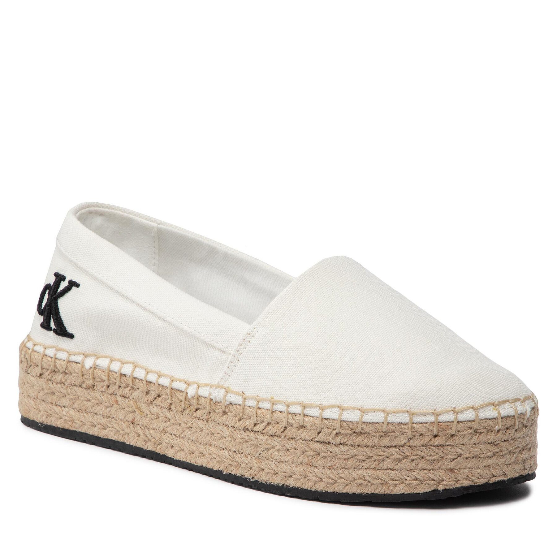 Calvin Klein Jeans Espadrilles Flatform Espadrille YW0YW00661 Fehér - Pepit.hu