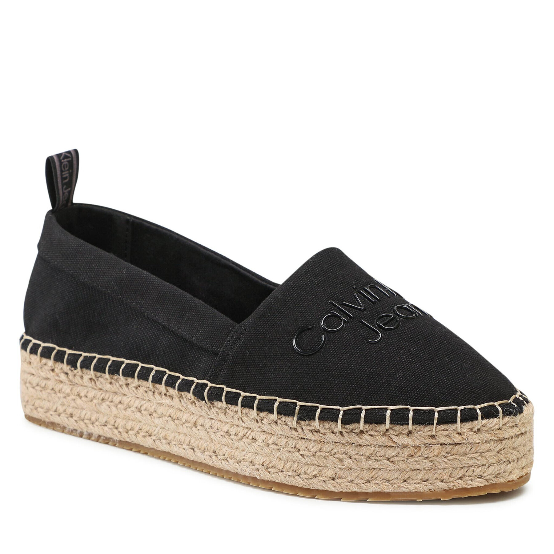 Calvin Klein Jeans Espadrilles Flatform Espadrilles YW0YW00579 Fekete - Pepit.hu