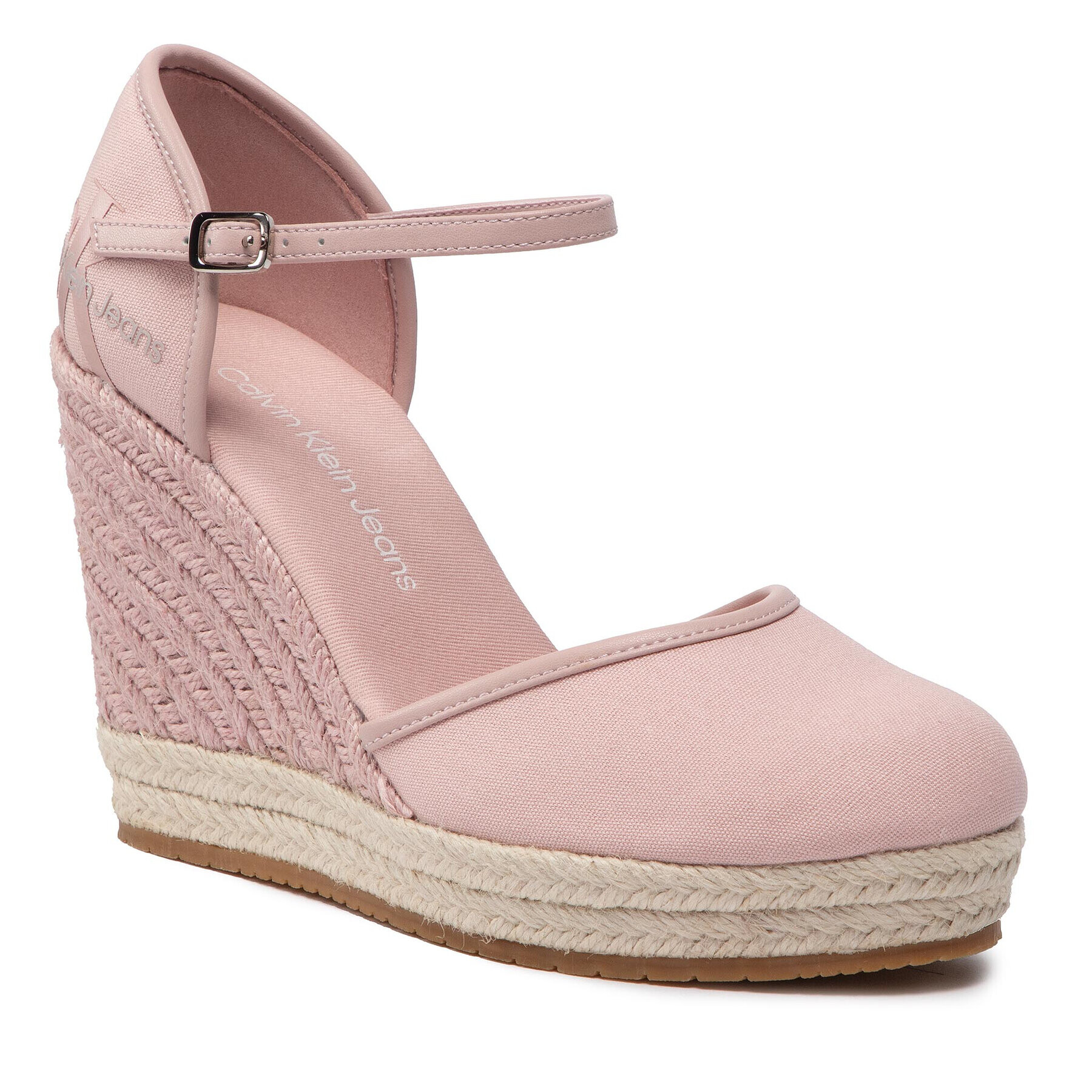 Calvin Klein Jeans Espadrilles Wedge Sandal Close Toe Co YW0YW00569 Rózsaszín - Pepit.hu