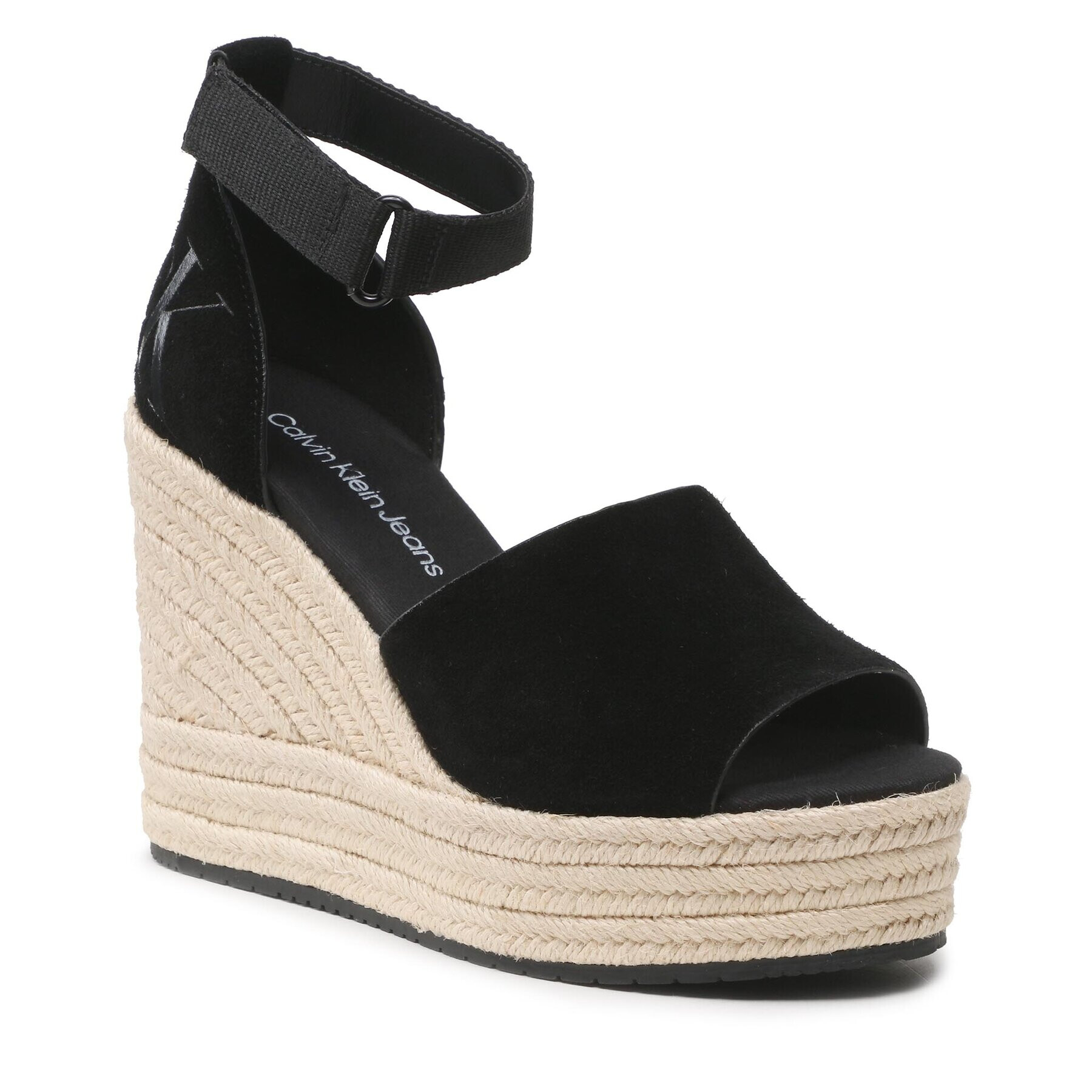 Calvin Klein Jeans Espadrilles YW0YW00963 Fekete - Pepit.hu