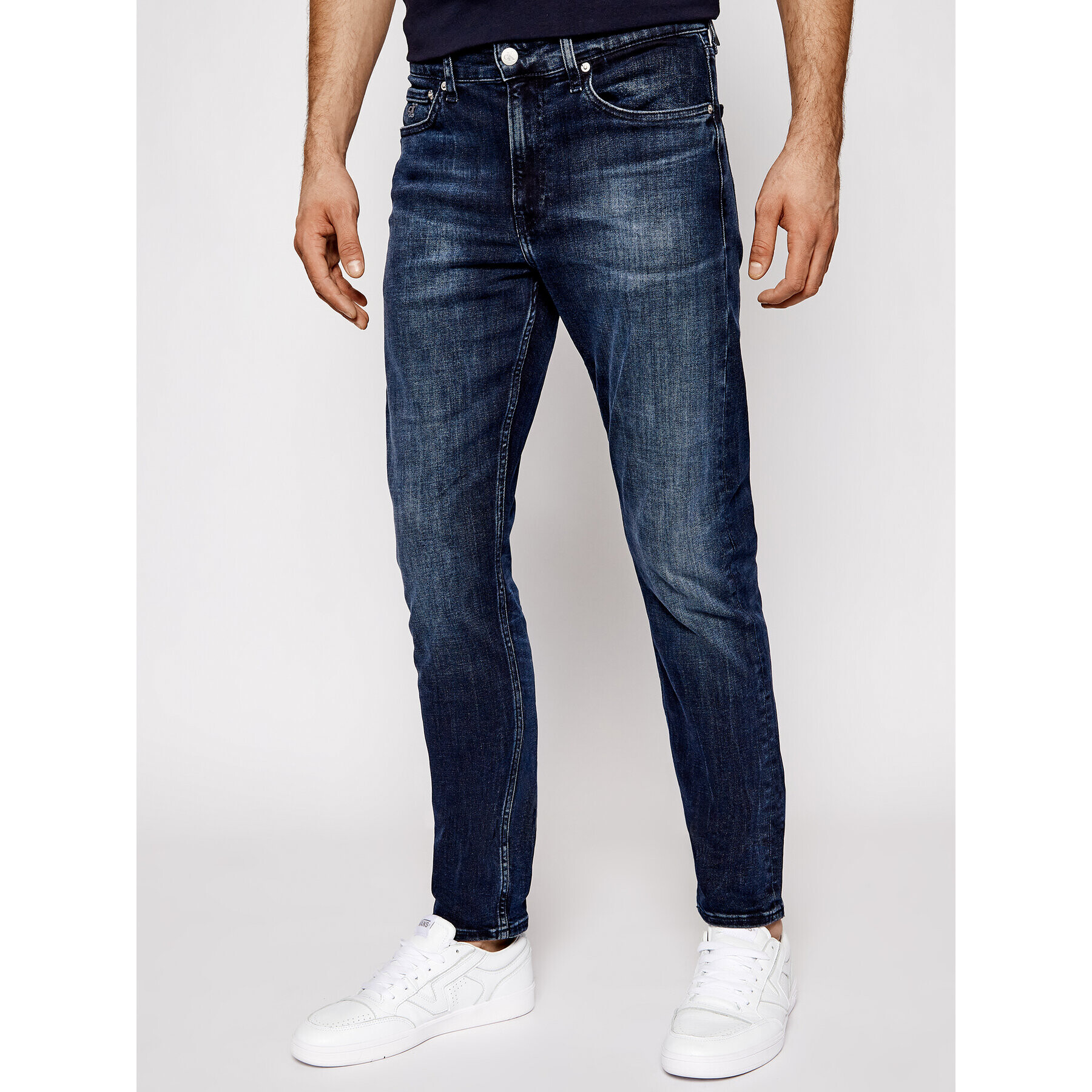 Calvin Klein Jeans Farmer Ckj 058 J30J317662 Sötétkék Slim Taper Fit - Pepit.hu