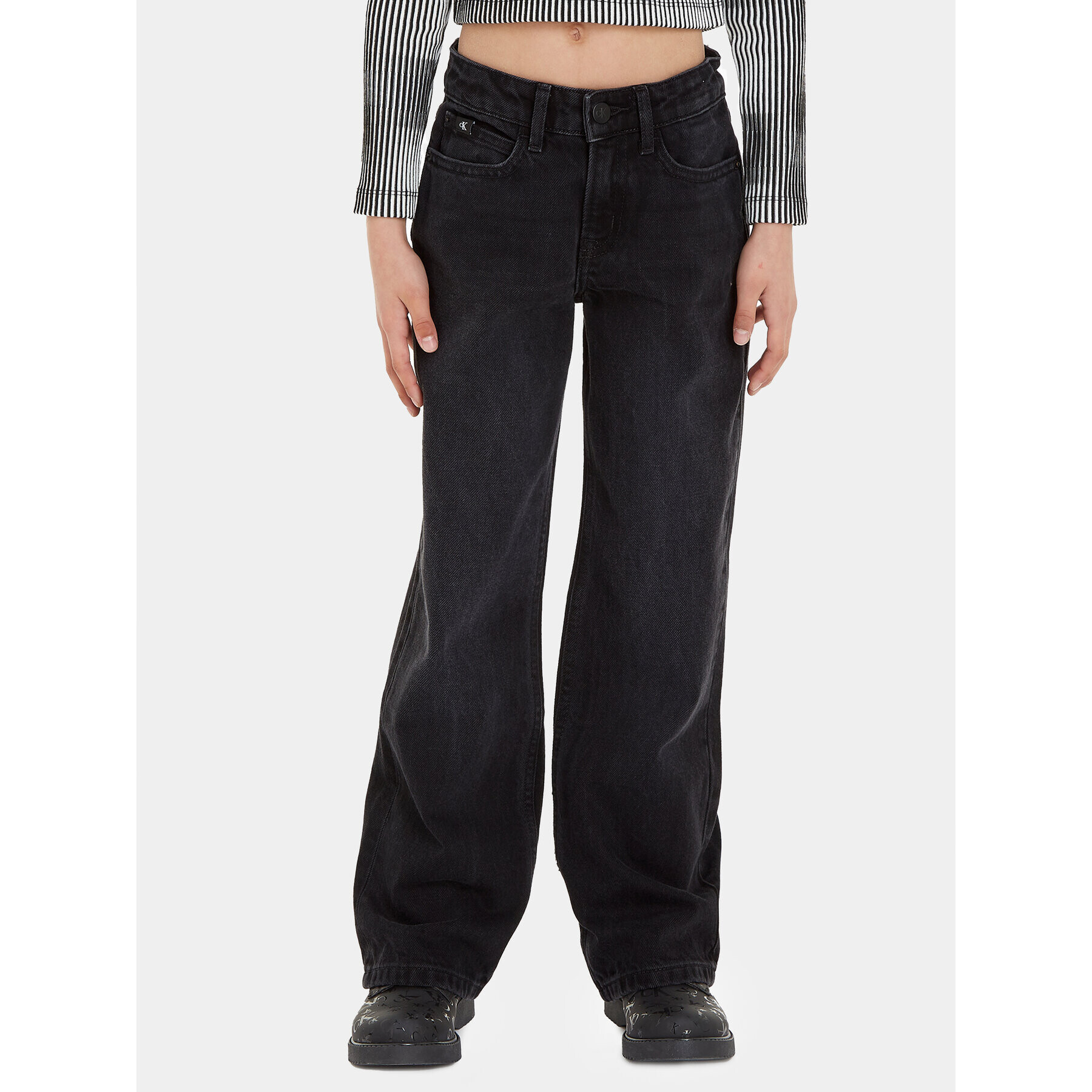 Calvin Klein Jeans Farmer IG0IG02156 Fekete Wide Leg - Pepit.hu