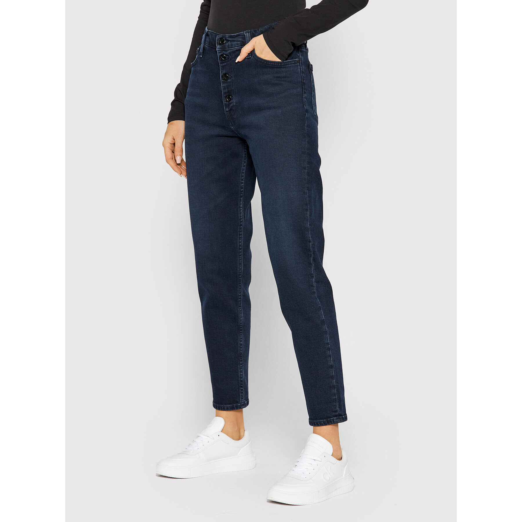 Calvin Klein Jeans Farmer J20J217059 Sötétkék Mom Fit - Pepit.hu