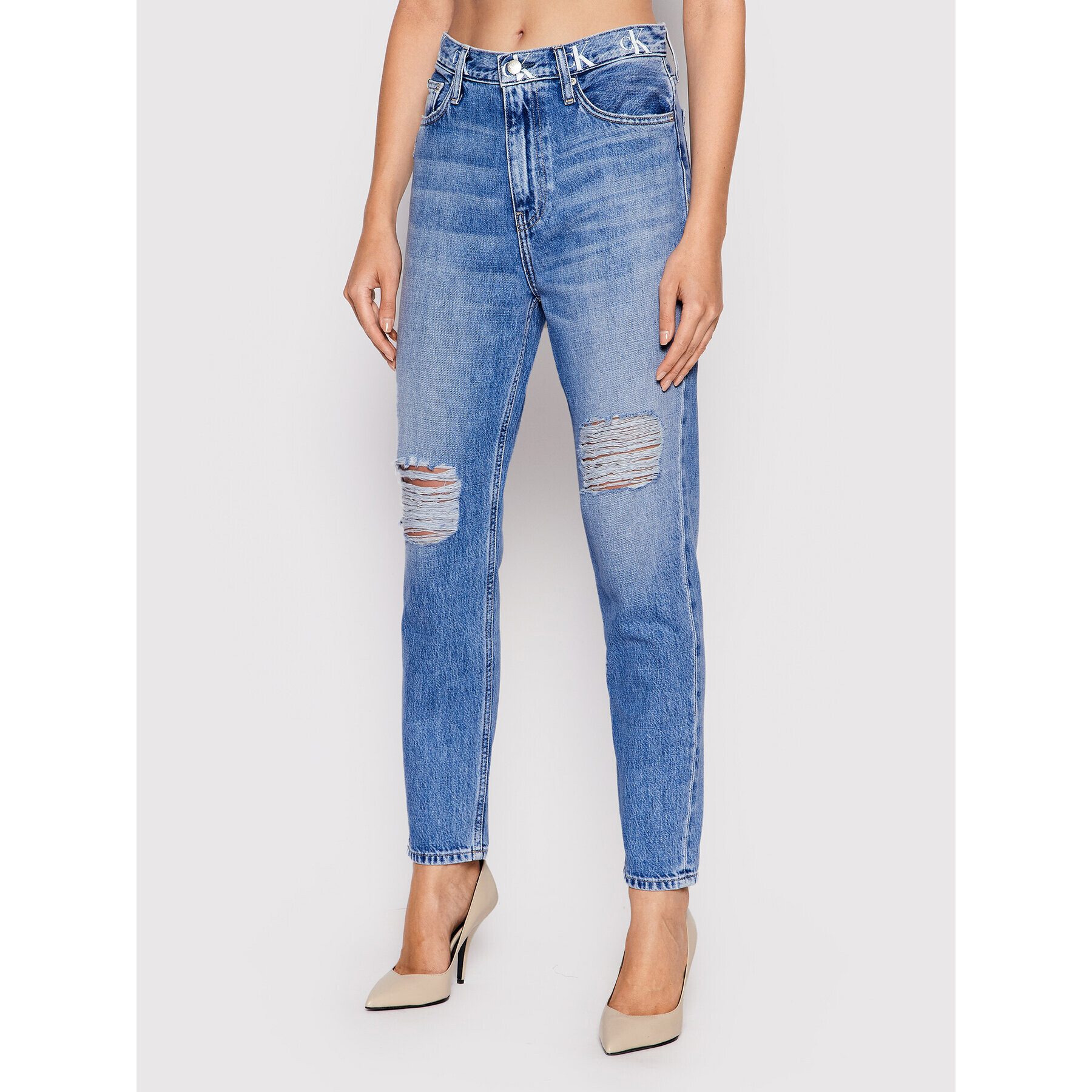 Calvin Klein Jeans Farmer J20J217827 Kék Mom Fit - Pepit.hu