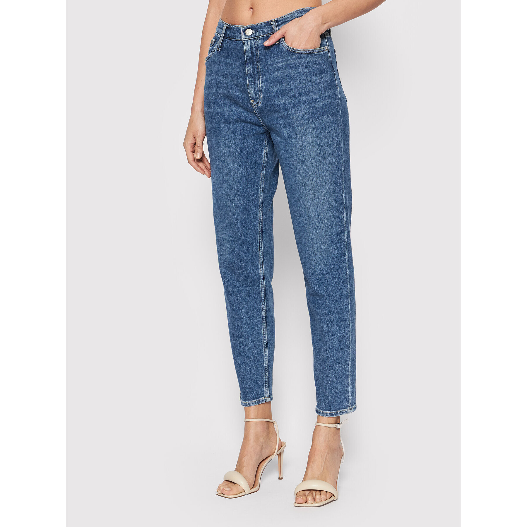 Calvin Klein Jeans Farmer J20J218893 Sötétkék Mom Fit - Pepit.hu