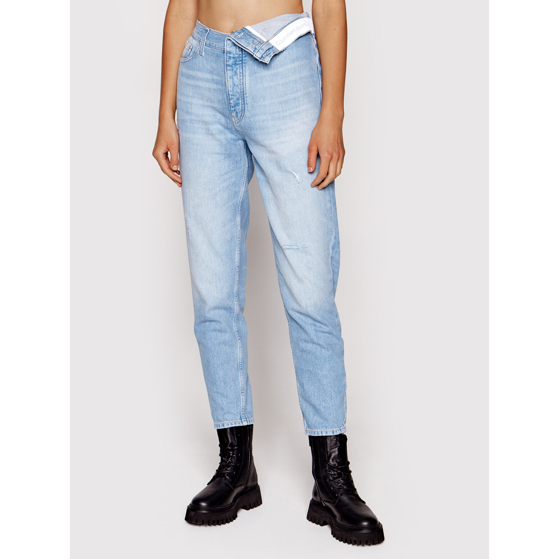 Calvin Klein Jeans Farmer J20J219323 Kék Mom Fit - Pepit.hu