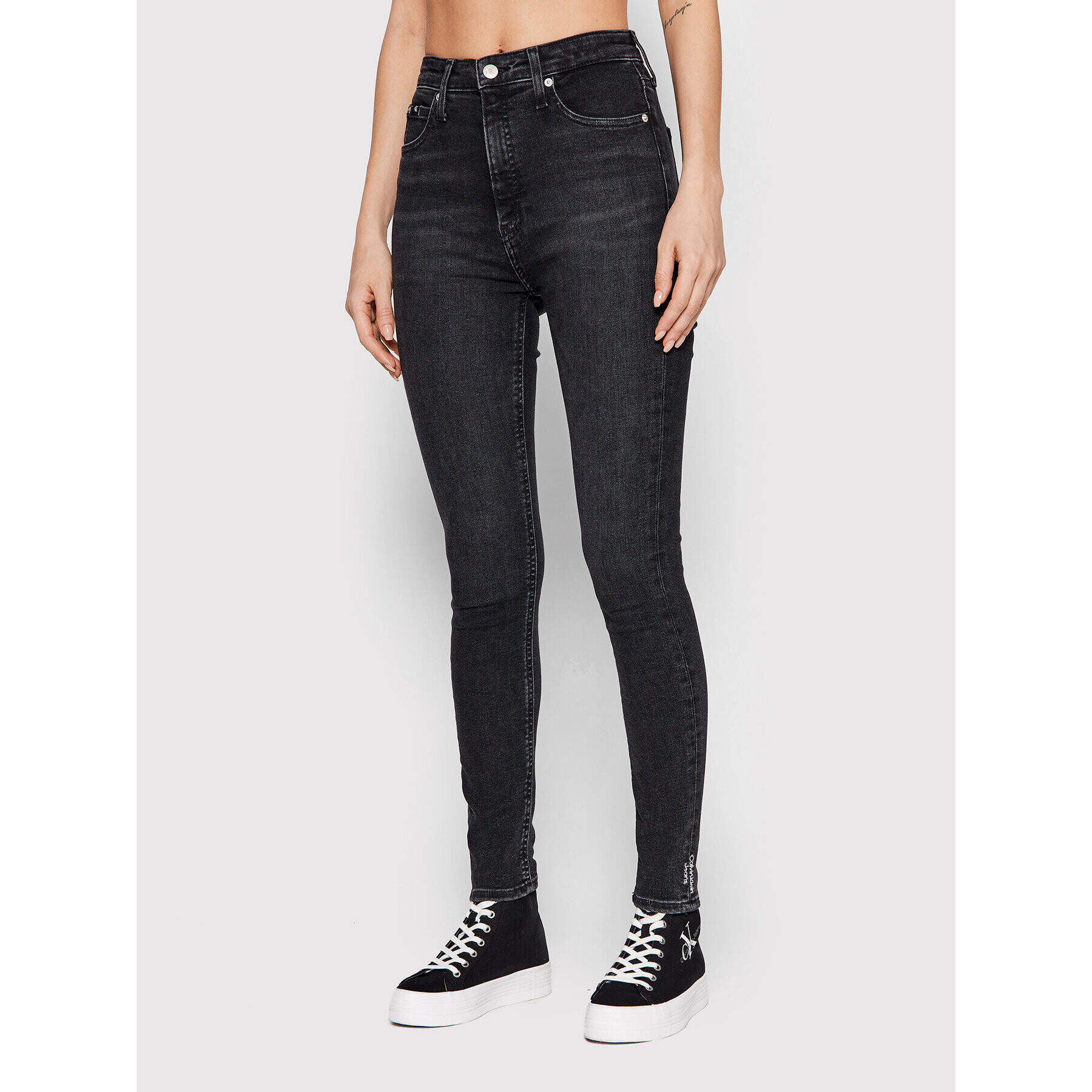 Calvin Klein Jeans Farmer J20J219333 Fekete Super Skinny Fit - Pepit.hu