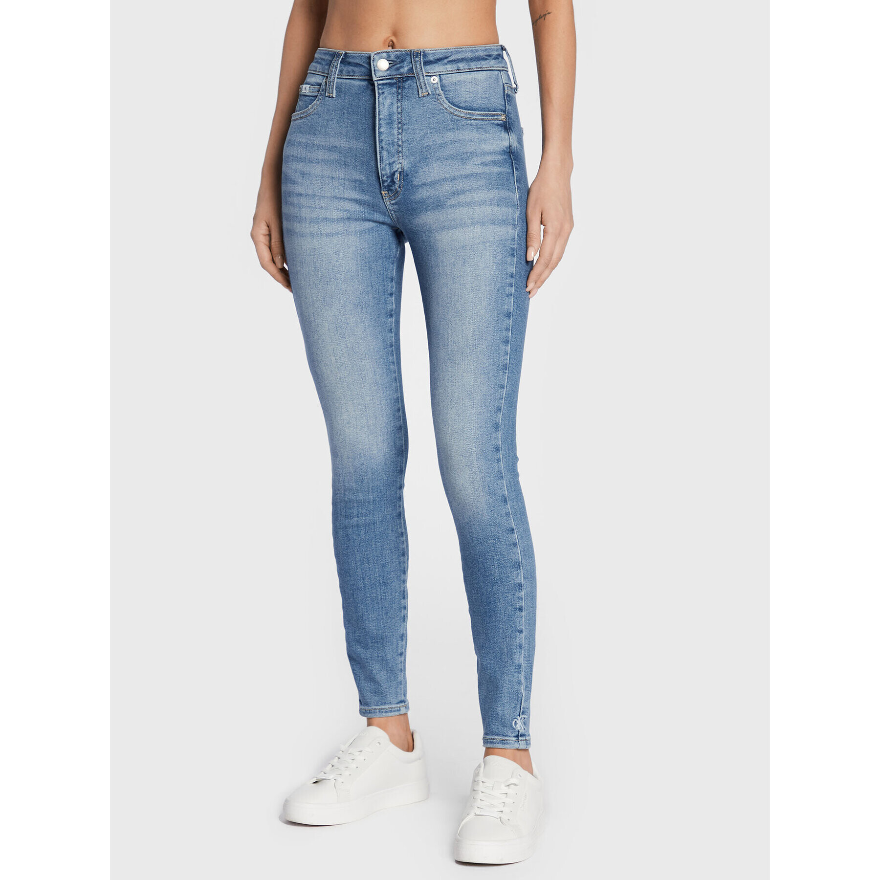 Calvin Klein Jeans Farmer J20J219506 Kék Super Skinny Fit - Pepit.hu