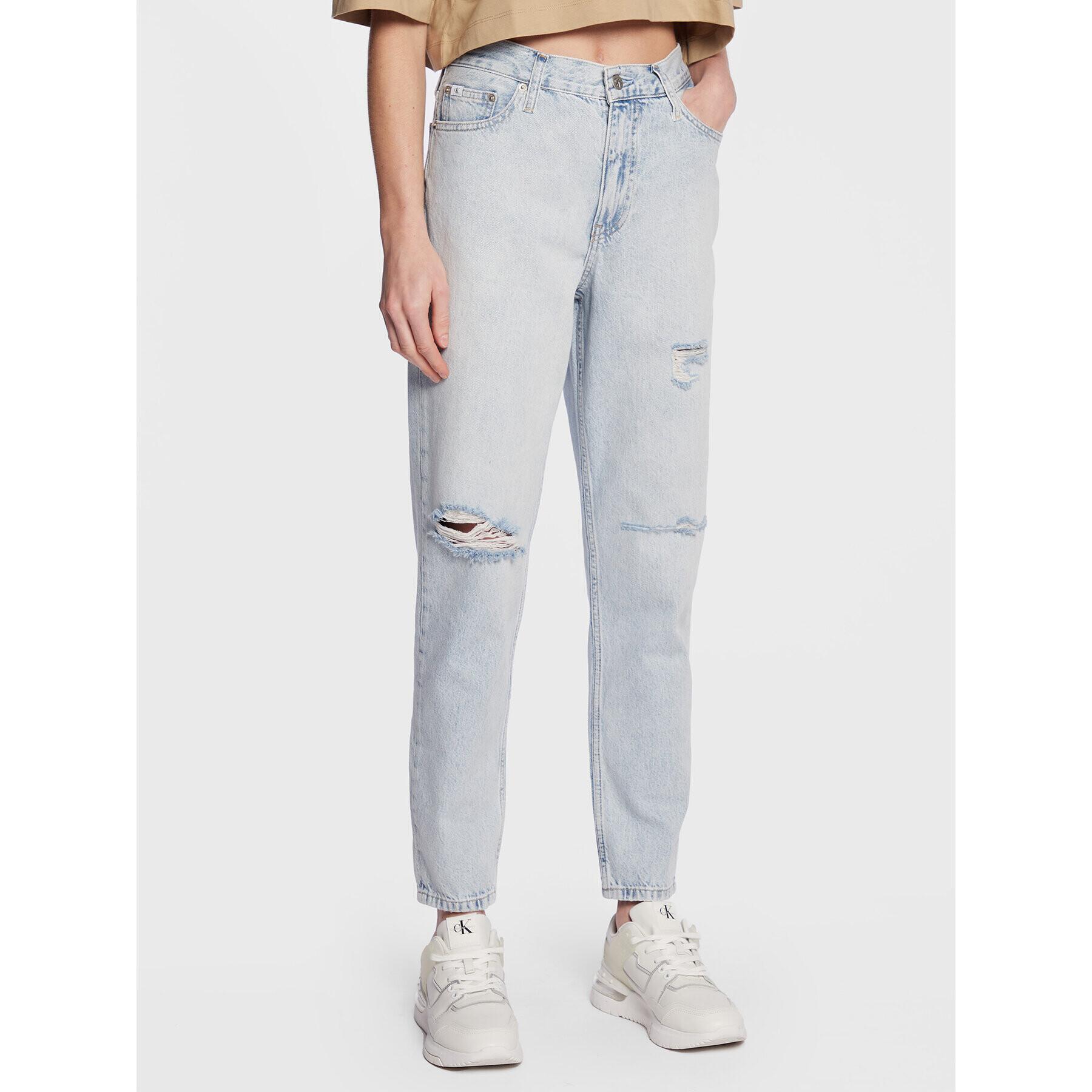 Calvin Klein Jeans Farmer J20J220191 Kék Mom Fit - Pepit.hu