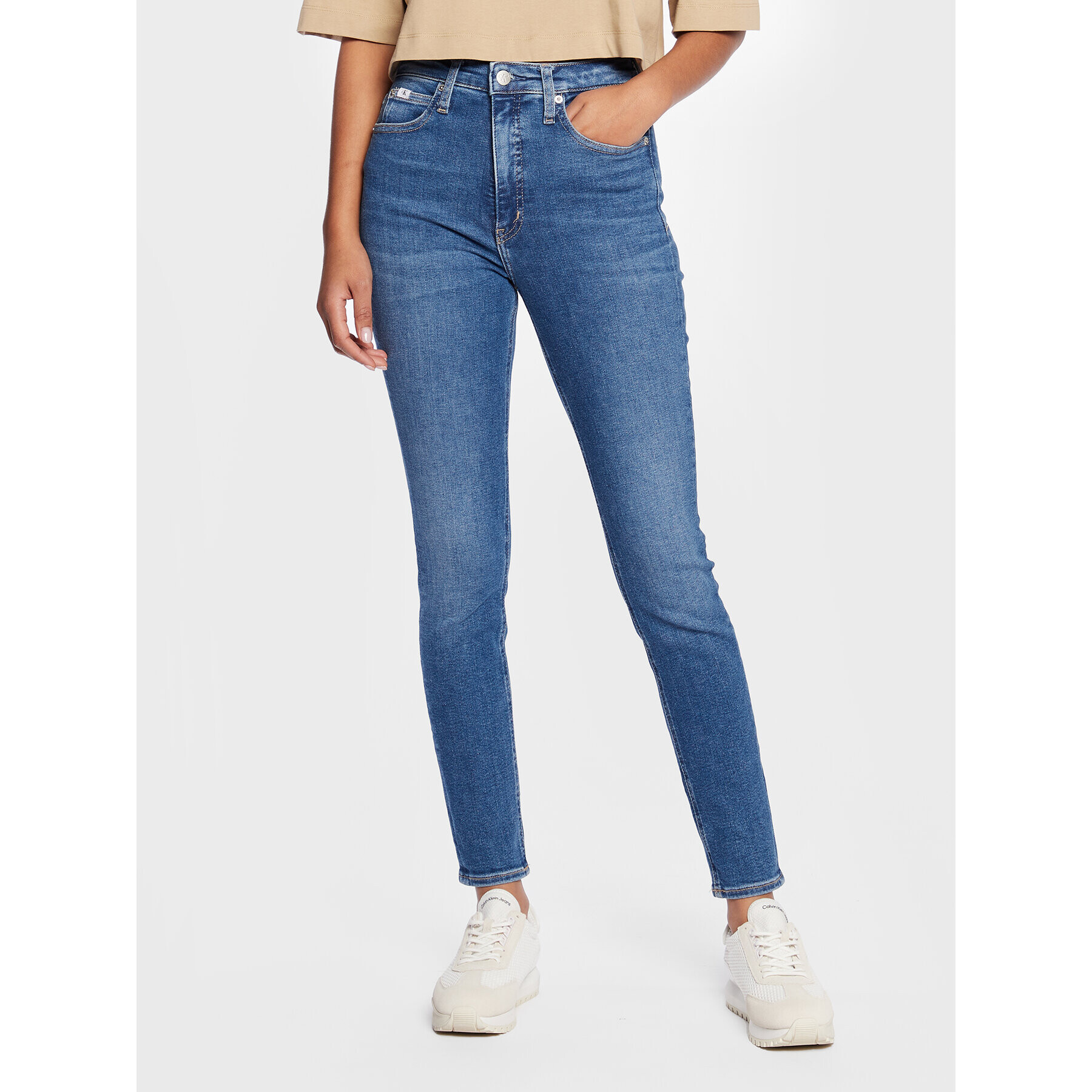 Calvin Klein Jeans Farmer J20J220193 Kék Skinny Fit - Pepit.hu