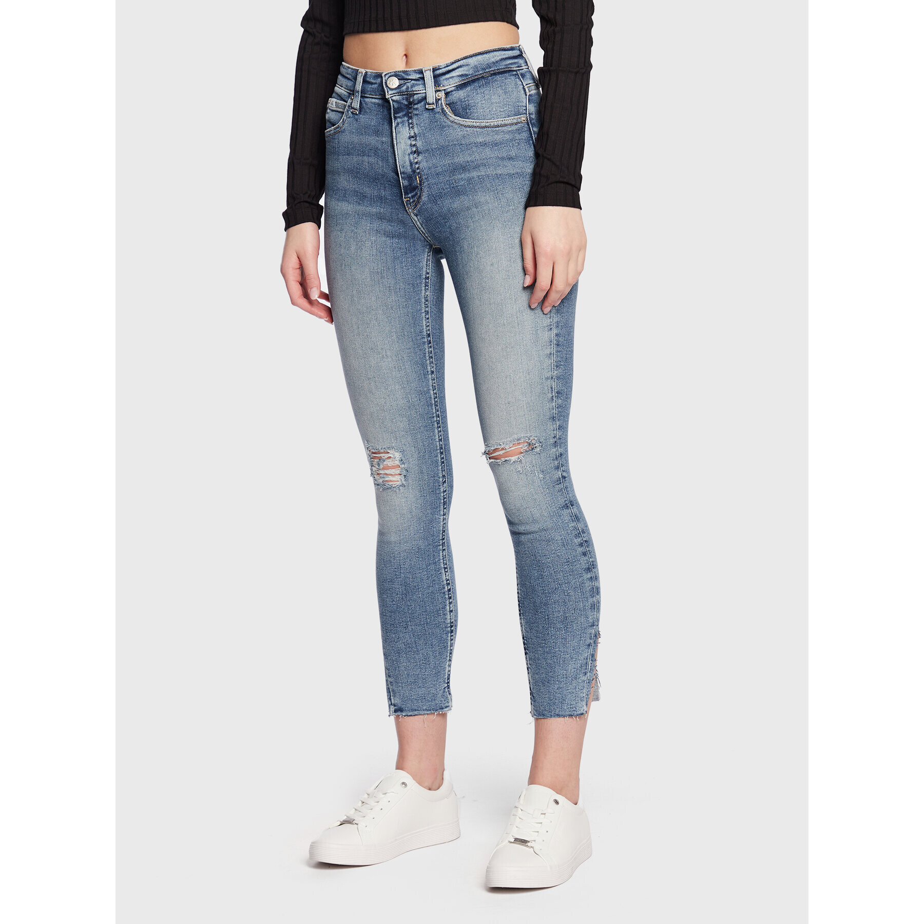 Calvin Klein Jeans Farmer J20J220204 Kék Skinny Fit - Pepit.hu