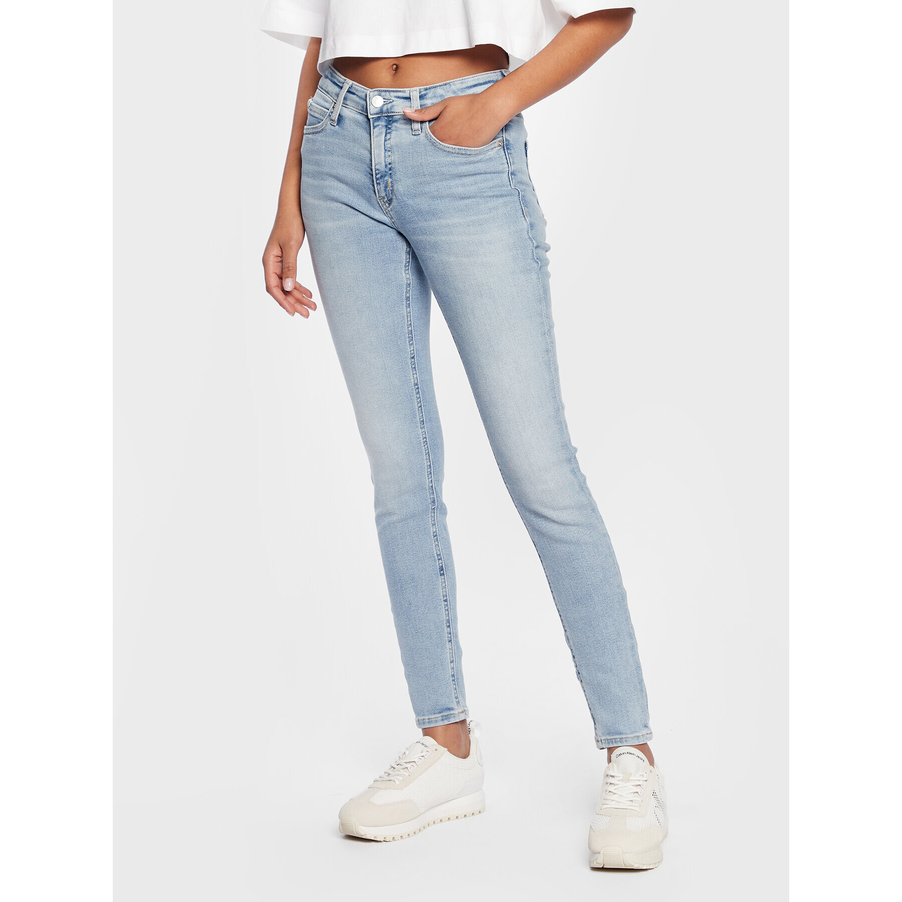 Calvin Klein Jeans Farmer J20J220246 Kék Skinny Fit - Pepit.hu