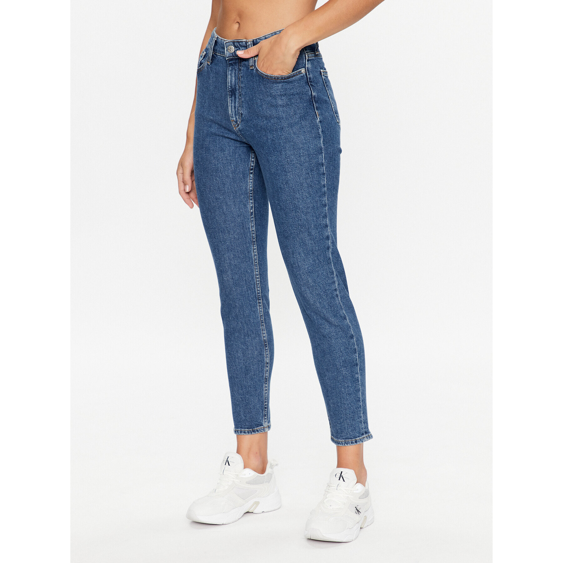 Calvin Klein Jeans Farmer J20J221249 Kék Mom Fit - Pepit.hu