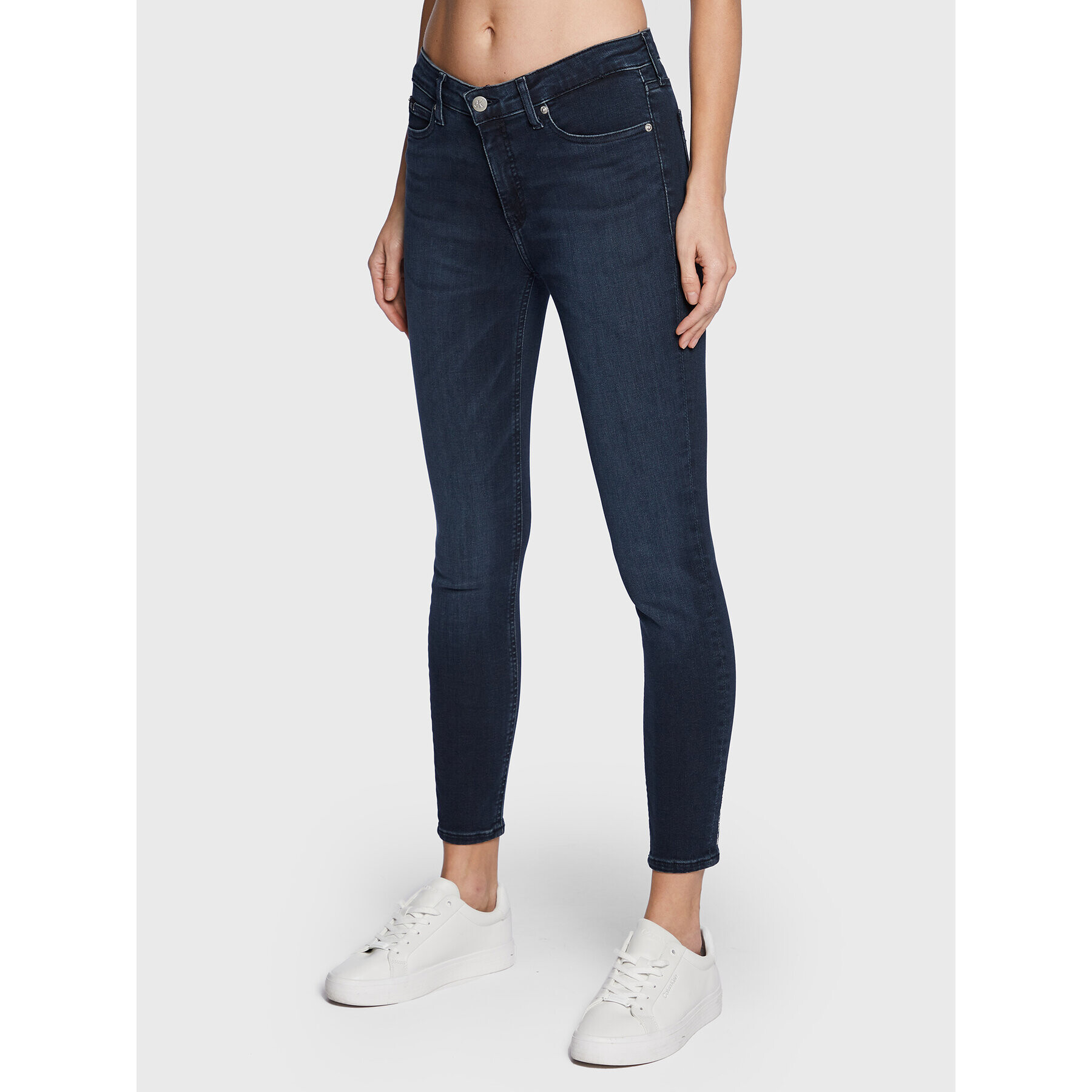 Calvin Klein Jeans Farmer J20J221834 Sötétkék Skinny Ankle Fit - Pepit.hu